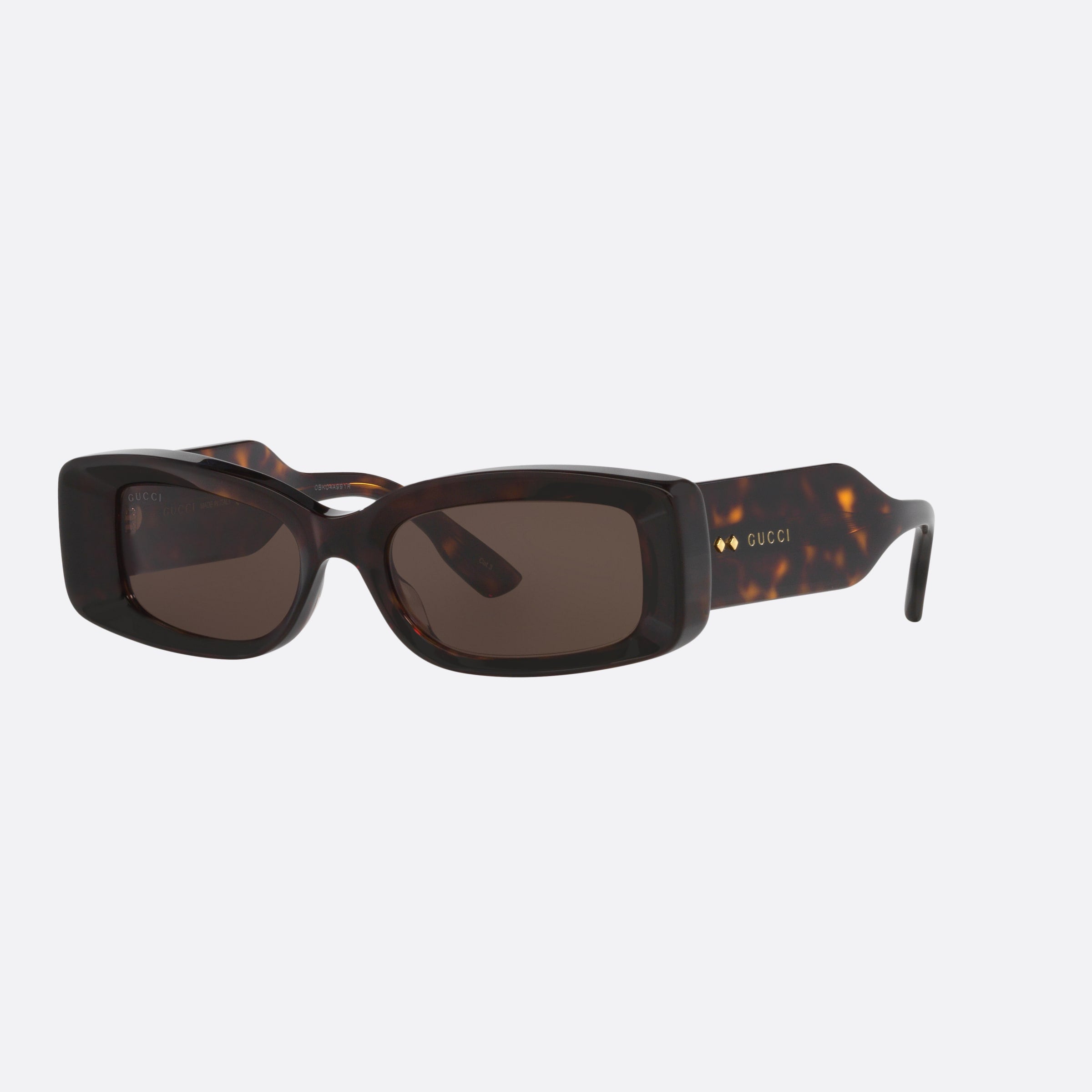 Gucci 53mm Bre Tortoise Rectangle Woman Sunglasses - Main View