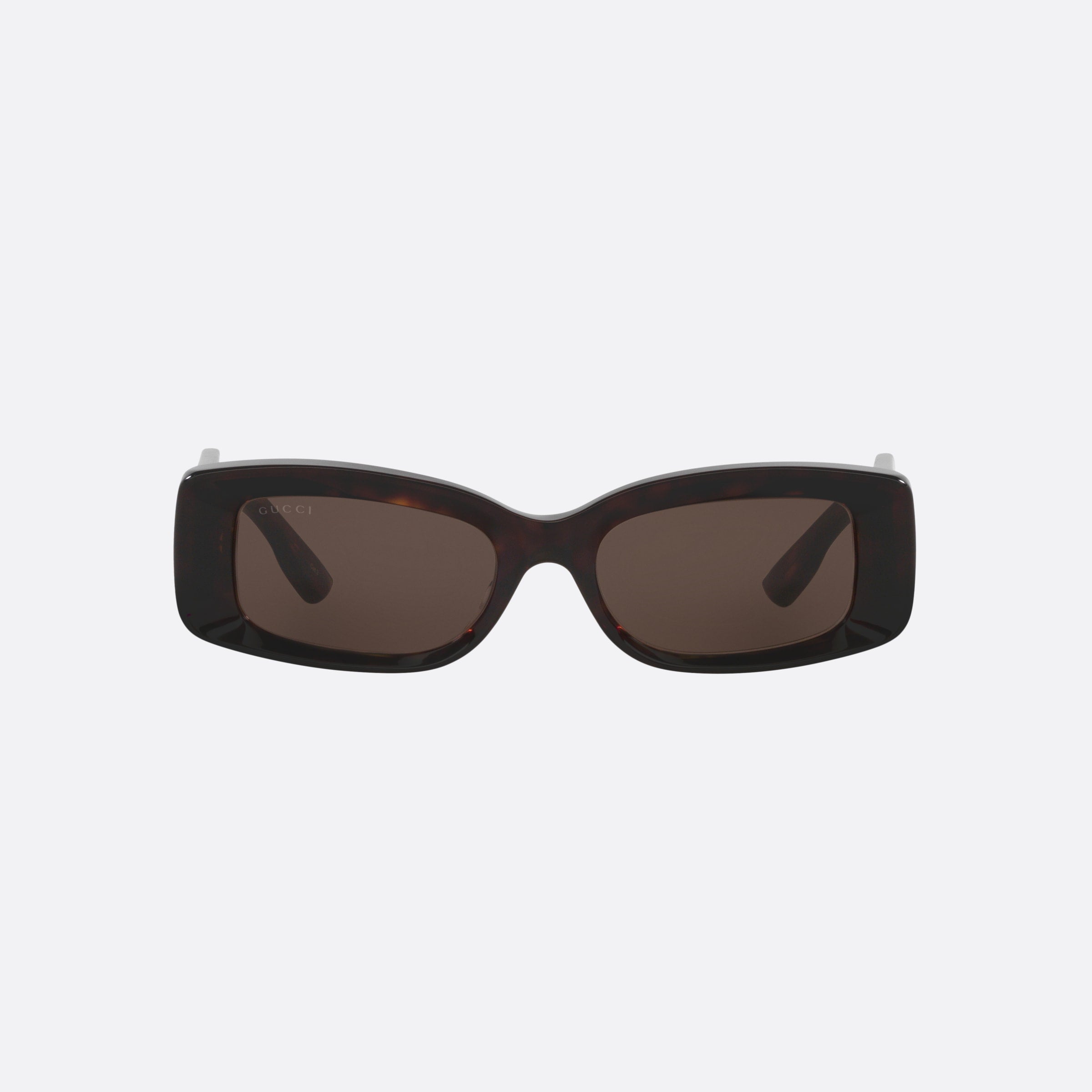 Gucci 53mm Bre Tortoise Rectangle Woman Sunglasses - Side View