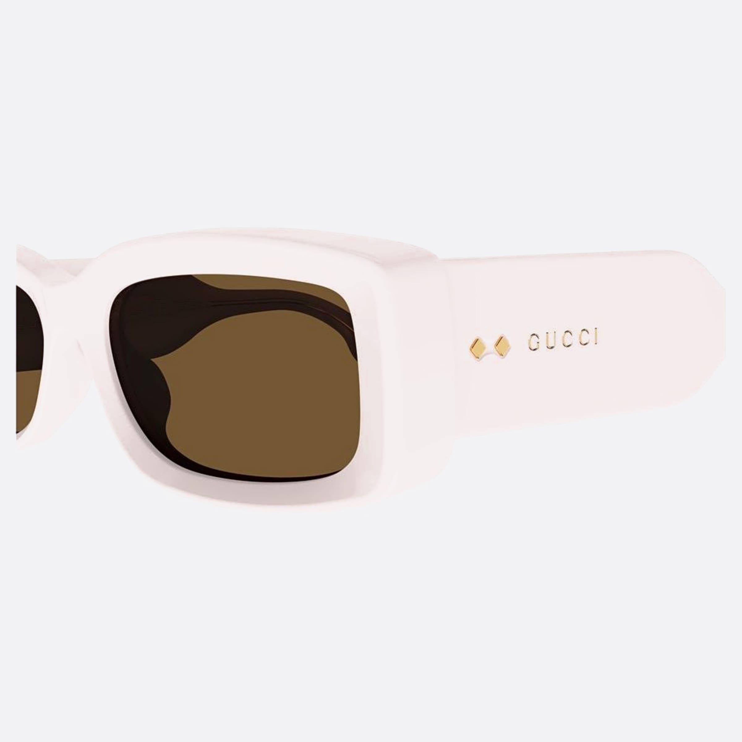 Gucci 53mm Nbb Pink Squared Woman Sunglasses - Lifestyle Shot