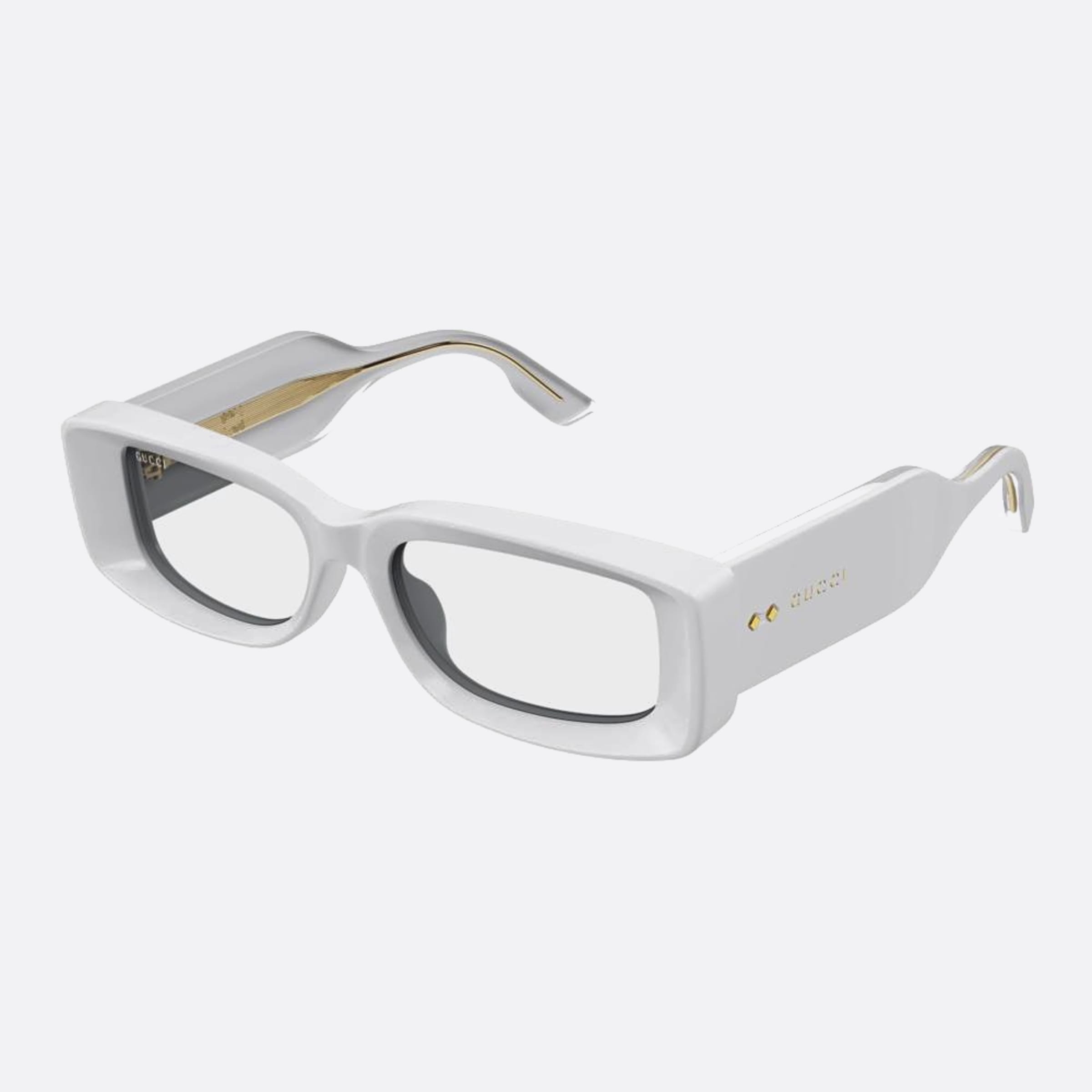 Gucci 53mm Grt Grey Squared Woman Sunglasses - Side View