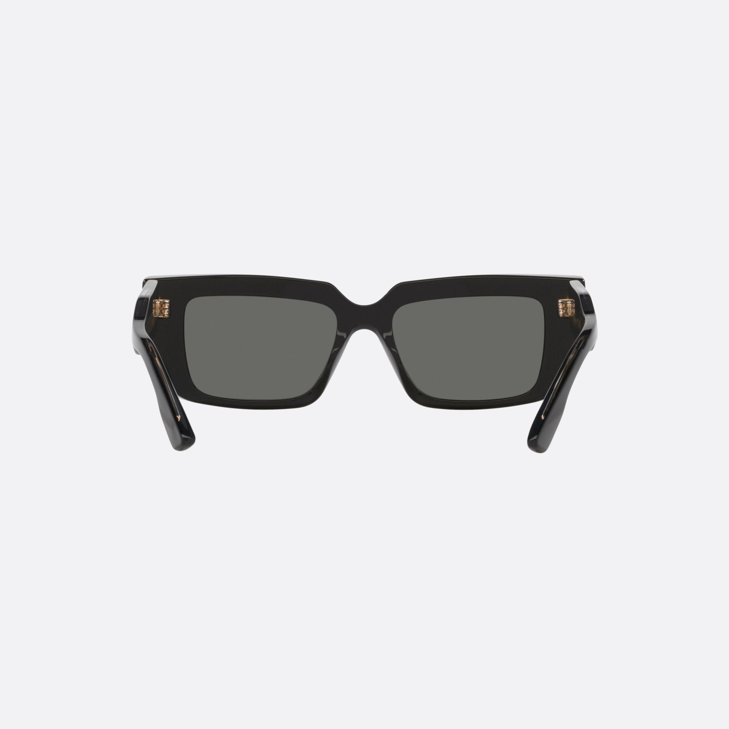 Gucci 54mm Black Rectangular Unisex Sunglasses - Side View
