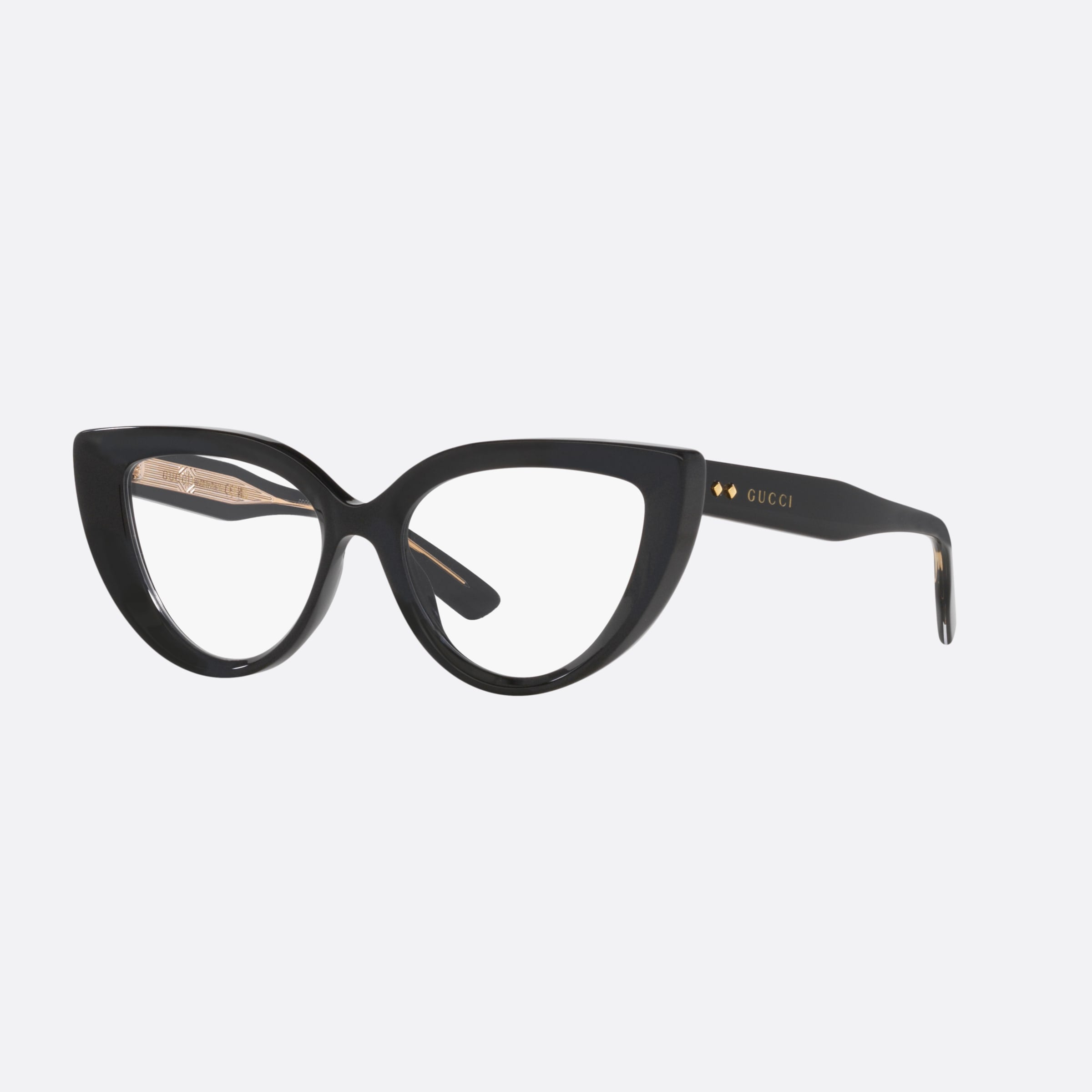 Gucci 52mm Black Cat Eye Woman Eyeglasses - Main View