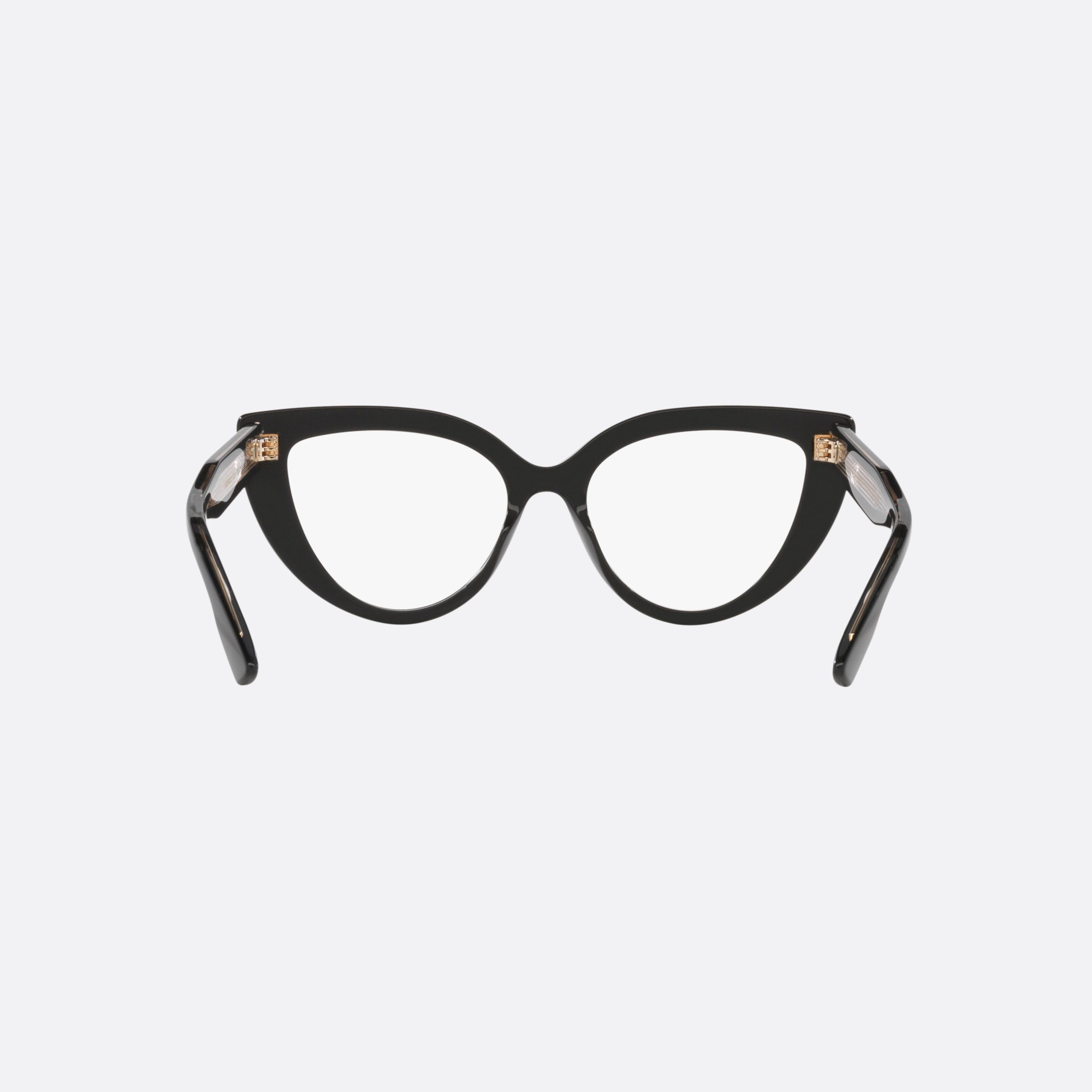 Gucci 52mm Black Cat Eye Woman Eyeglasses - Side View