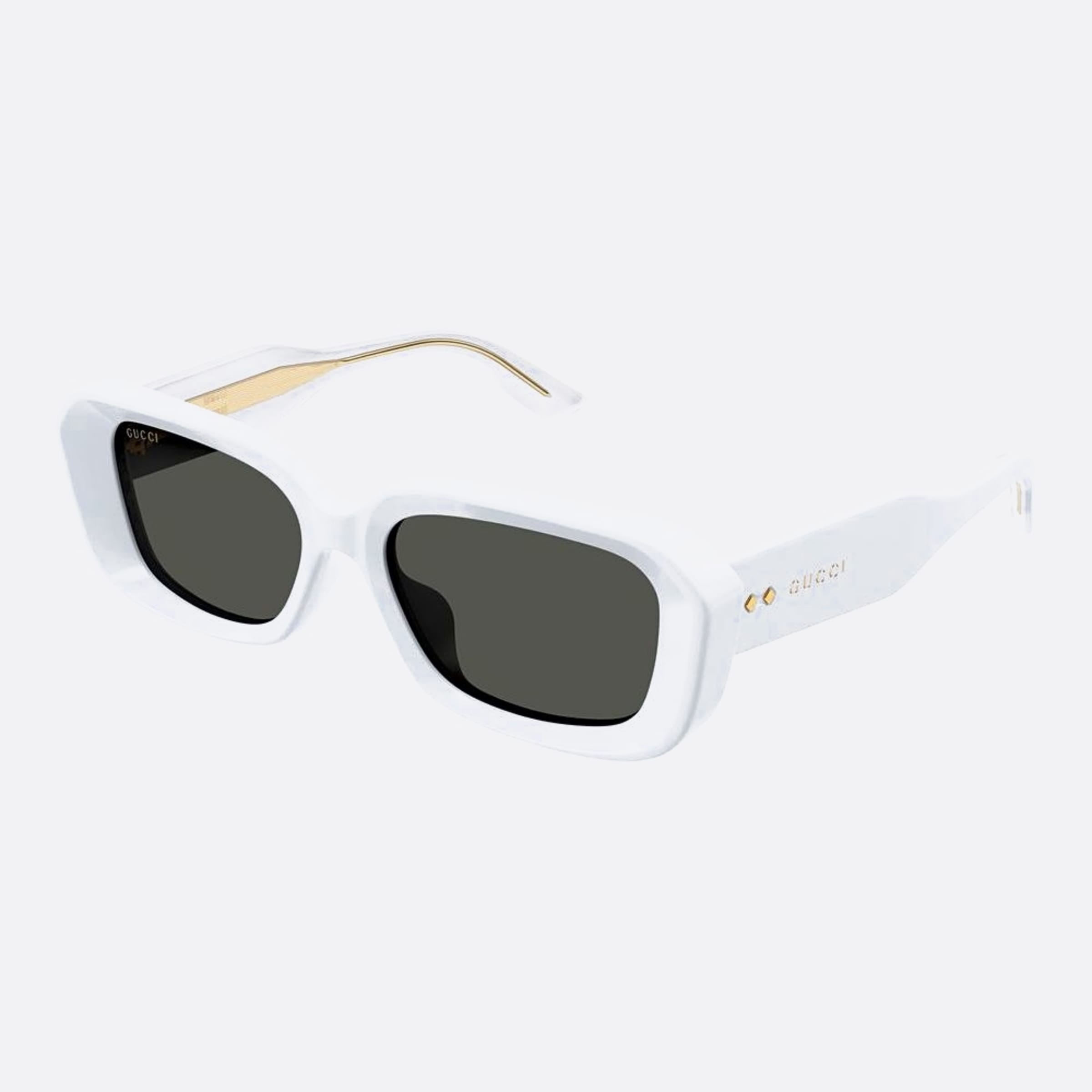 Gucci 54mm Gg1531sk Wbb White Squared Woman Sunglasses - Side View