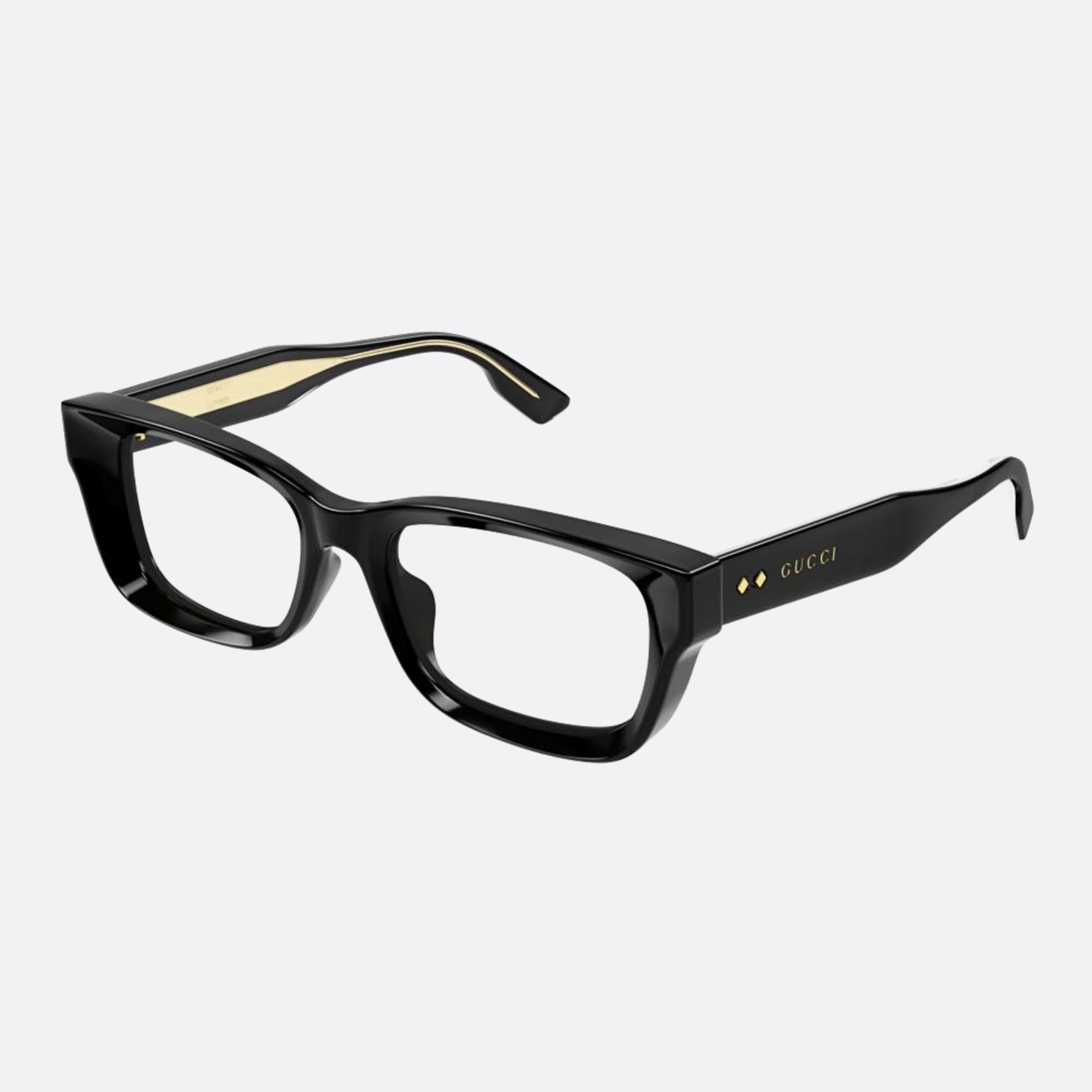 Gucci 52mm Gg1533oa Black Squared Women Eyeglasses - Side View