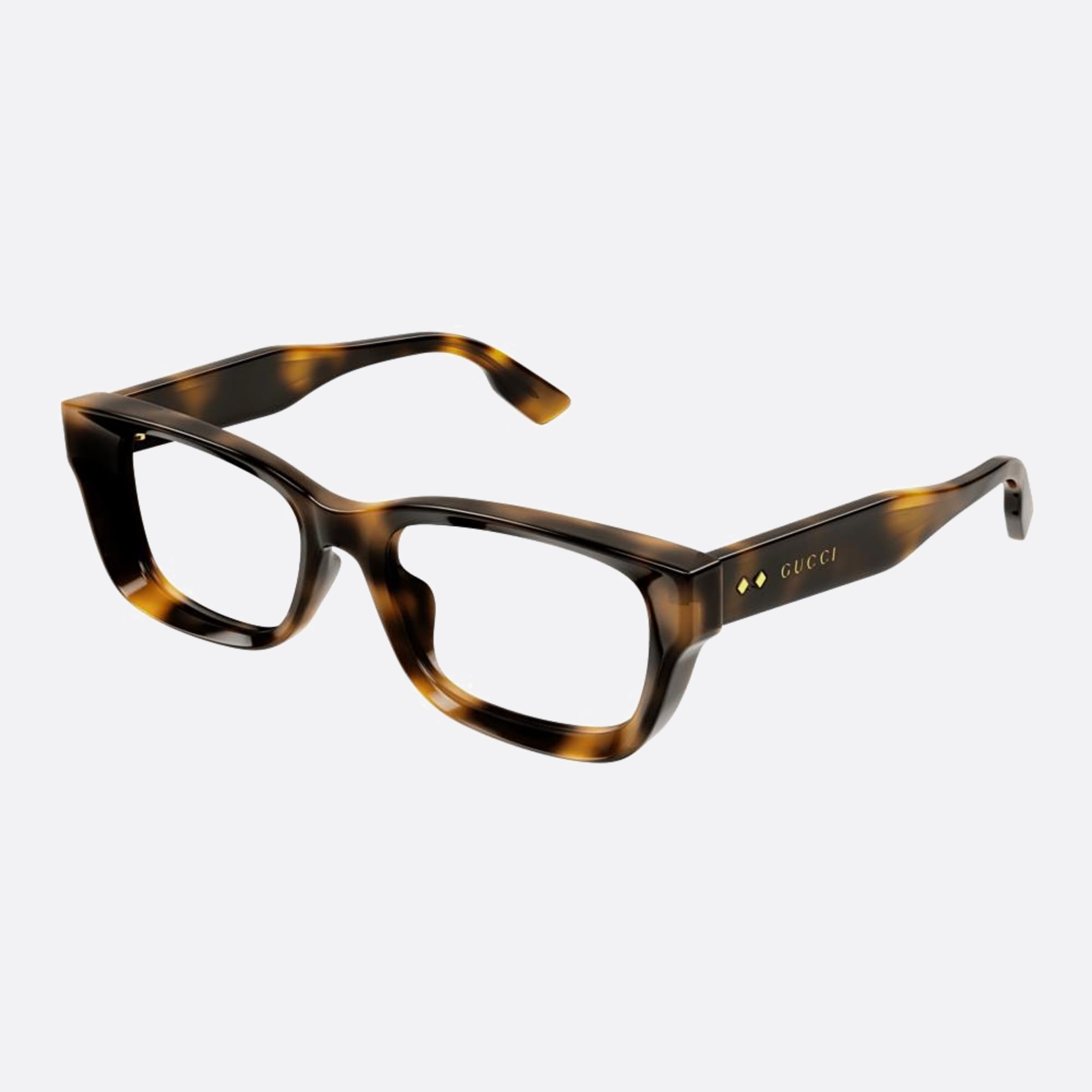 Gucci 52mm Gg1533oa Havana Squared Women Eyeglasses - Side View