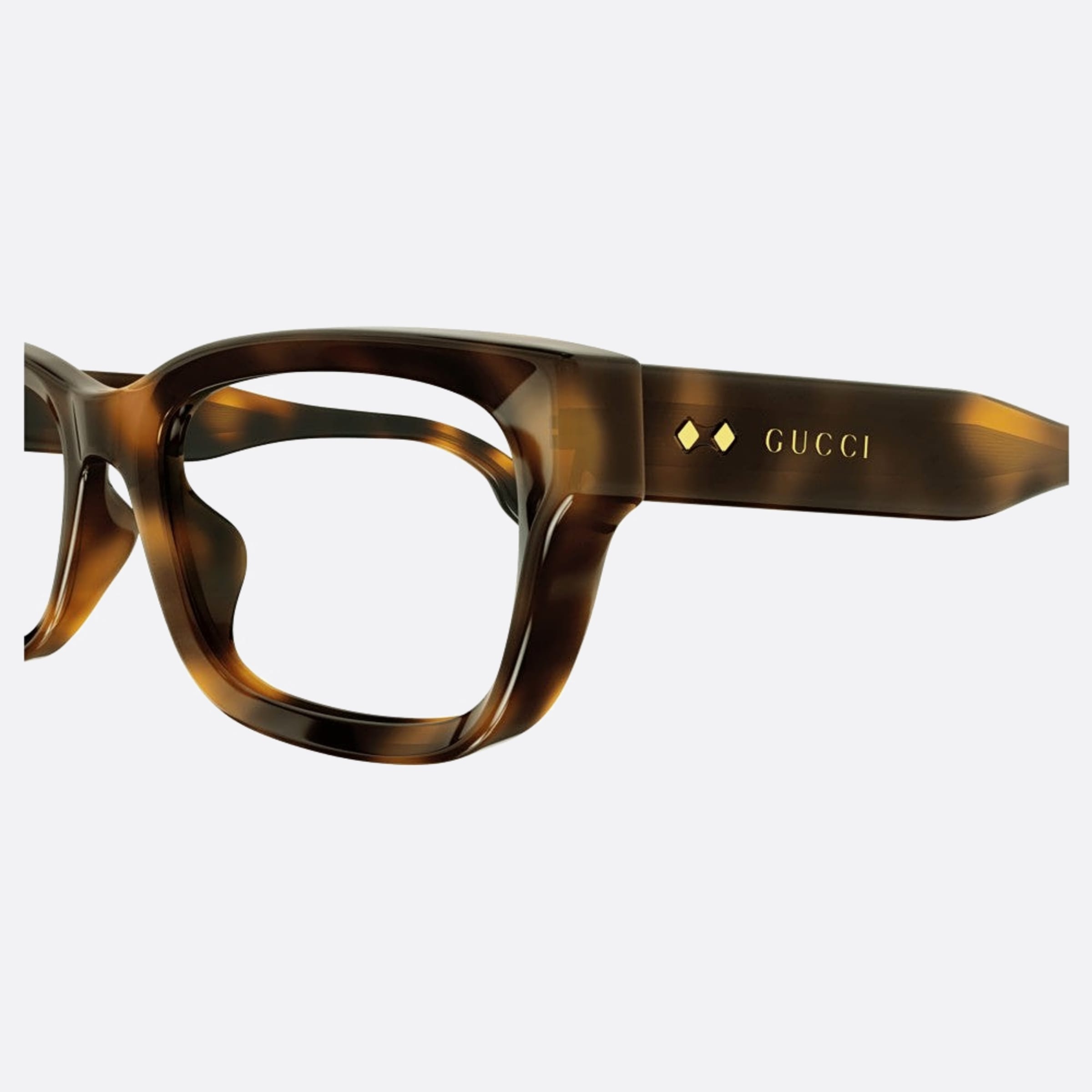Gucci 52mm Gg1533oa Havana Squared Women Eyeglasses - Detail View