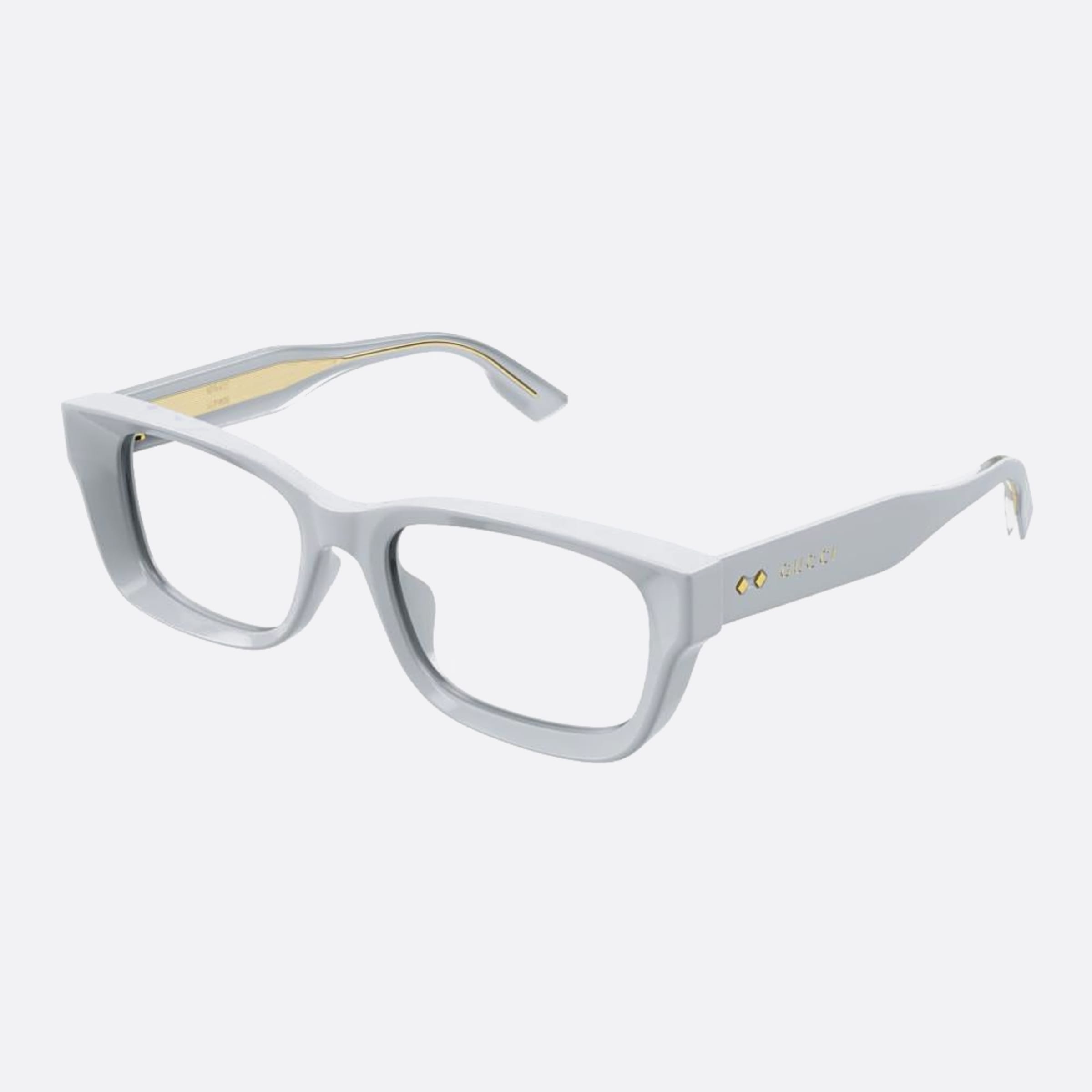 Gucci 52mm Gg1533oa Grey Squared Women Eyeglasses - Side View