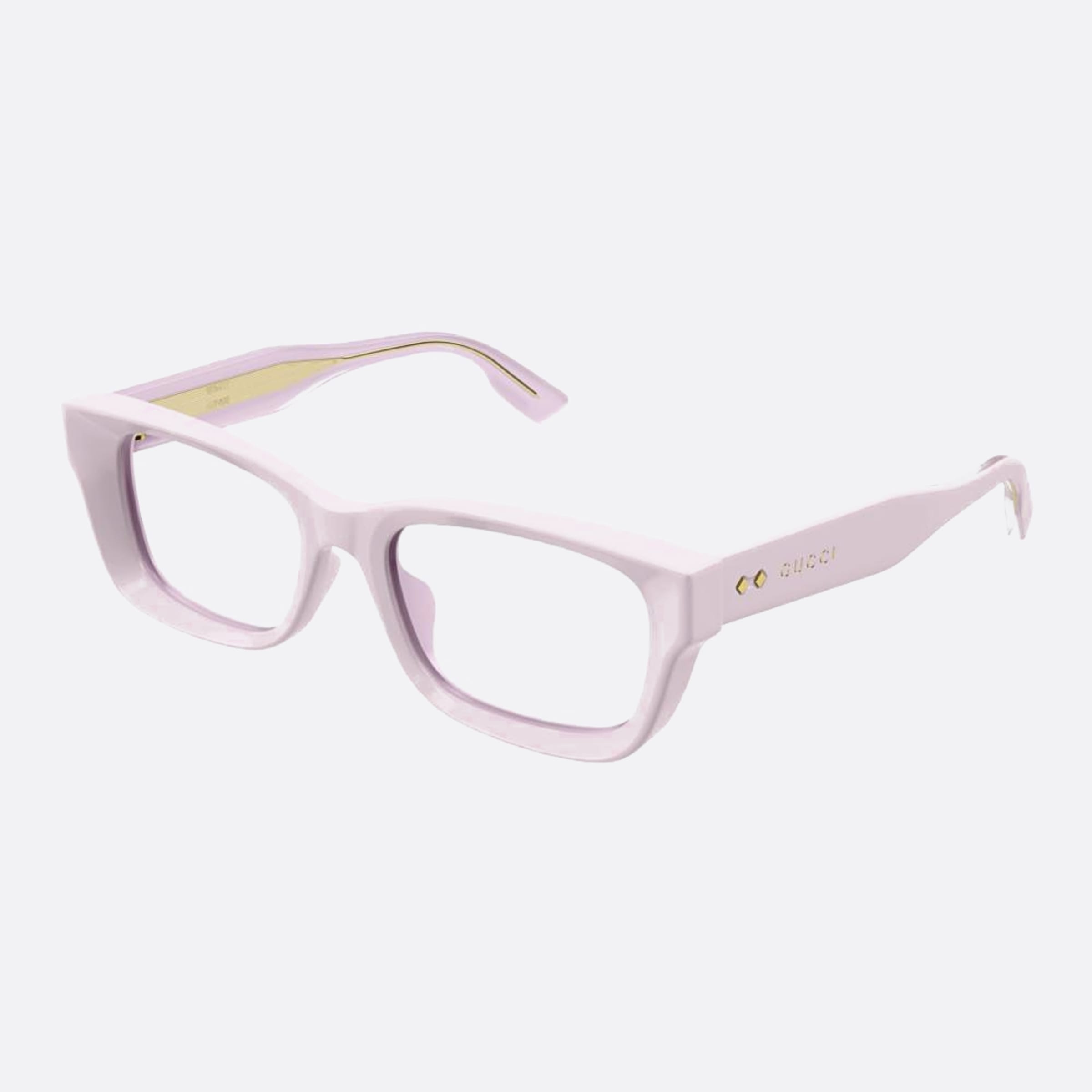 Gucci 52mm Gg1533oa Pink Squared Women Eyeglasses - Side View