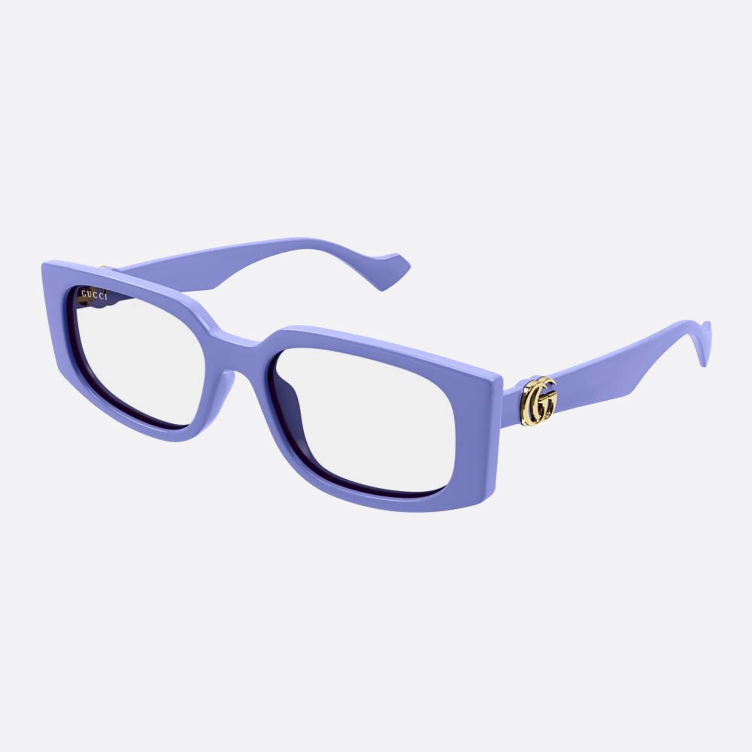 Gucci 55mm Vtr Violet Squared Woman Sunglasses - Side View