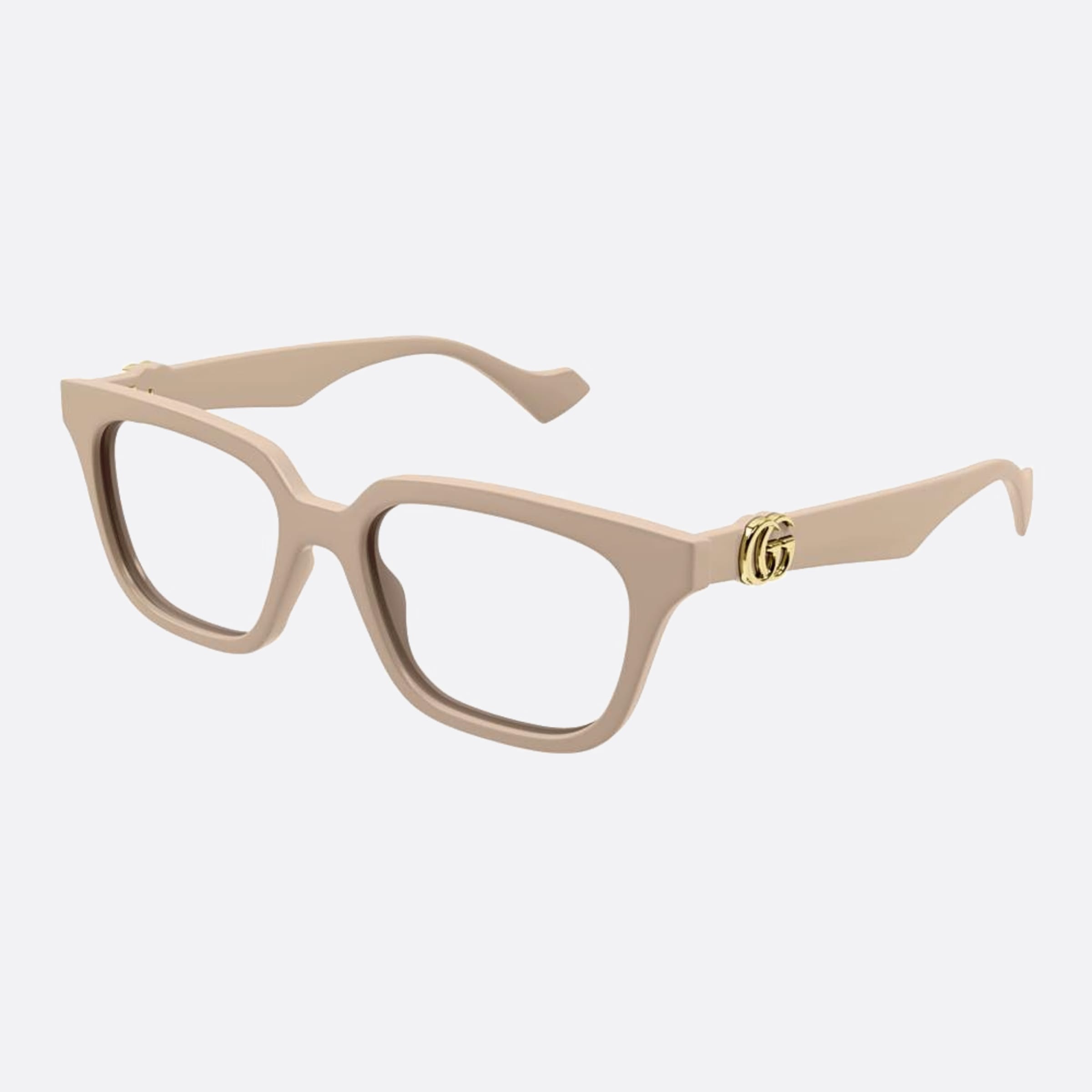 Gucci 51mm Brown Squared Woman Eyeglasses - Side View