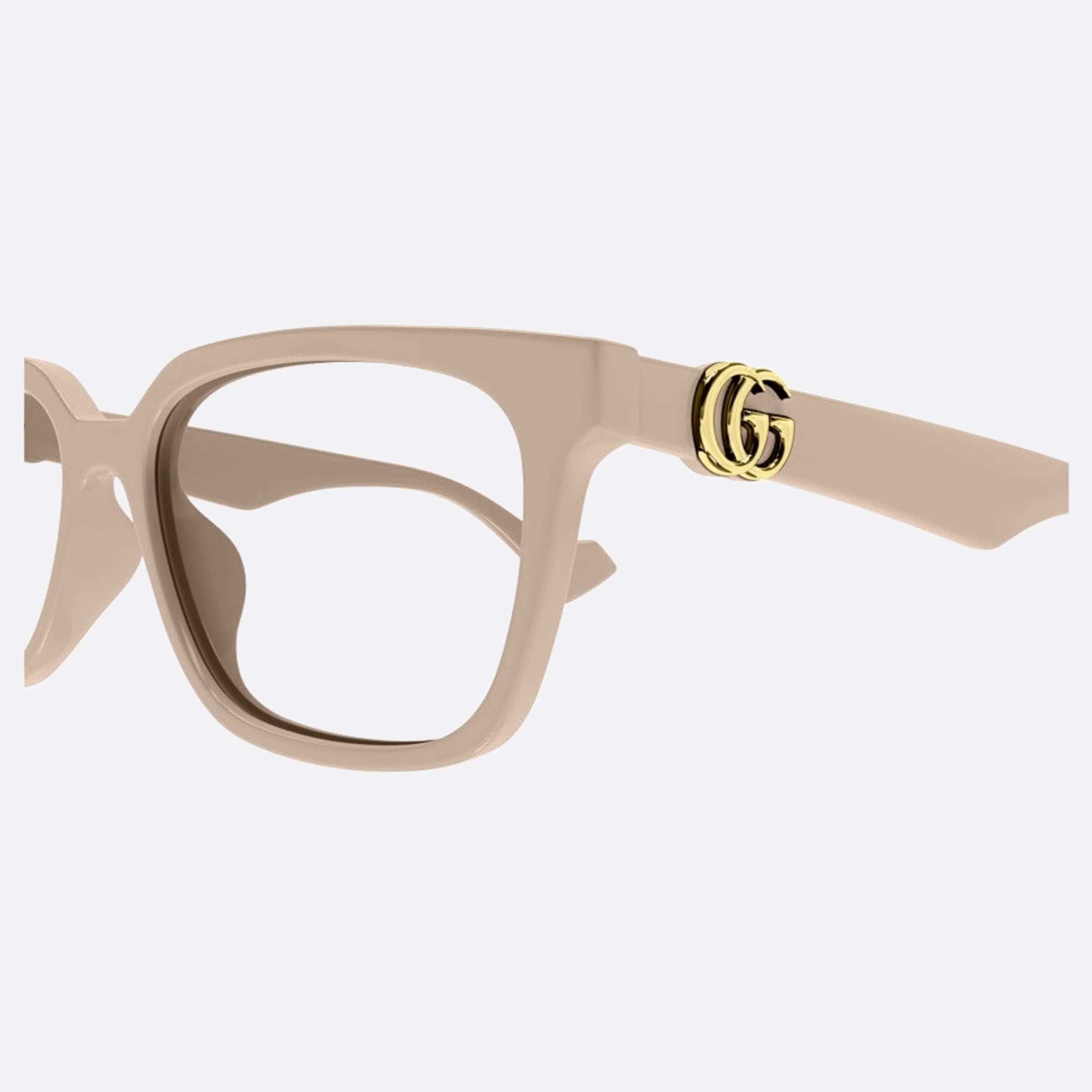 Gucci 55mm Gg1537ok Brown Squared Woman Eyeglasses - Detail View