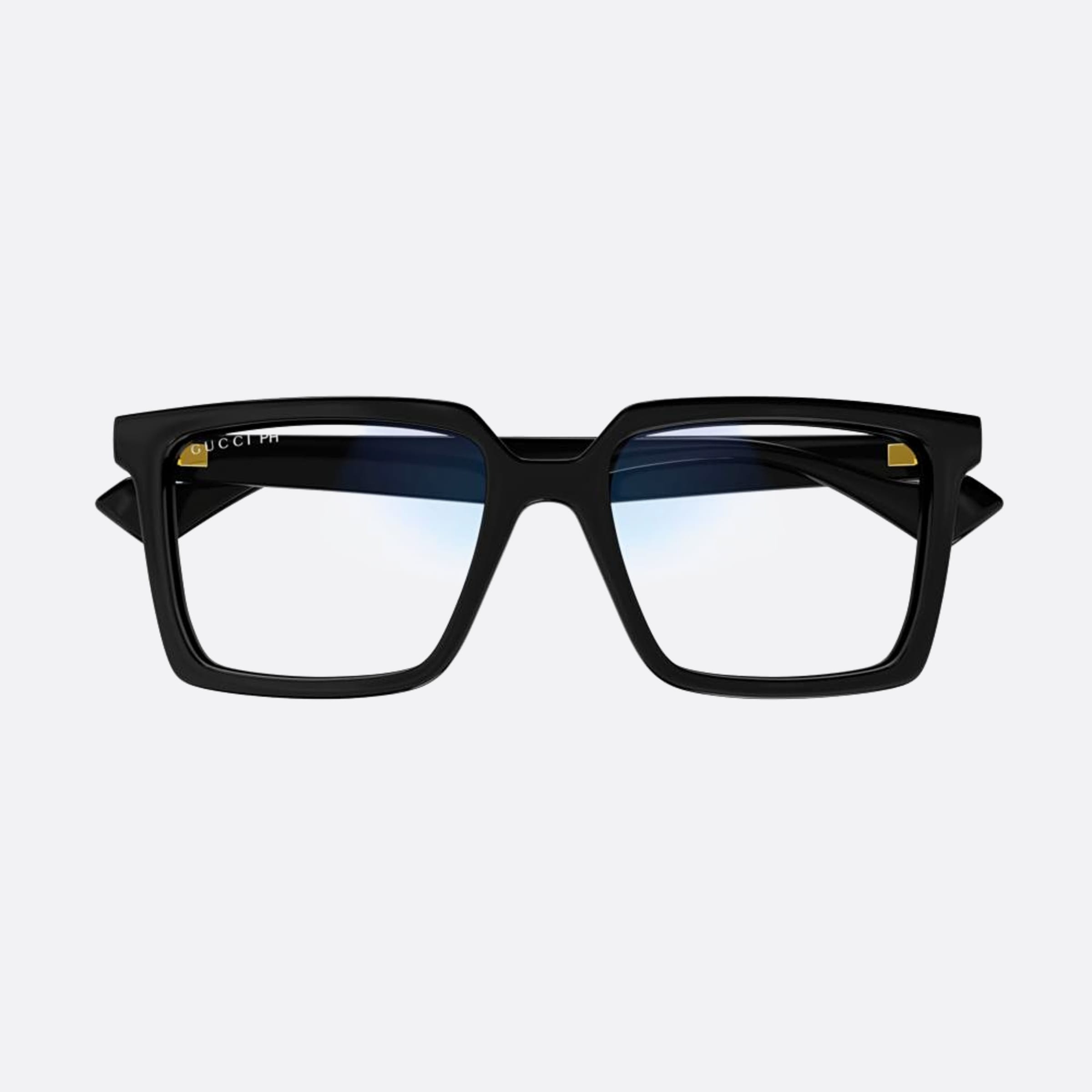 Gucci 55mm Bpg Black Squared Photochromic Man Sunglasses - Main View