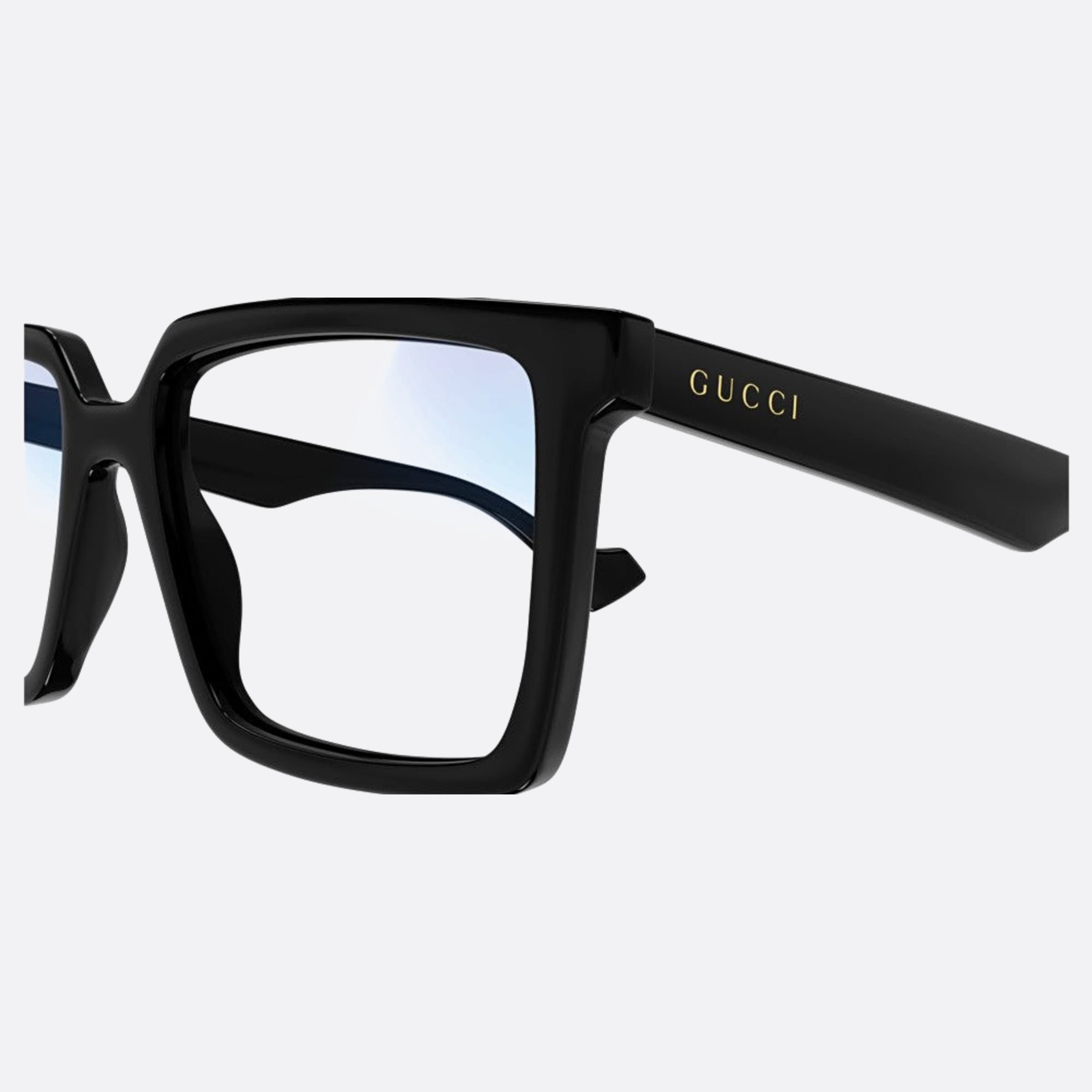 Gucci 55mm Bpg Black Squared Photochromic Man Sunglasses - Detail View
