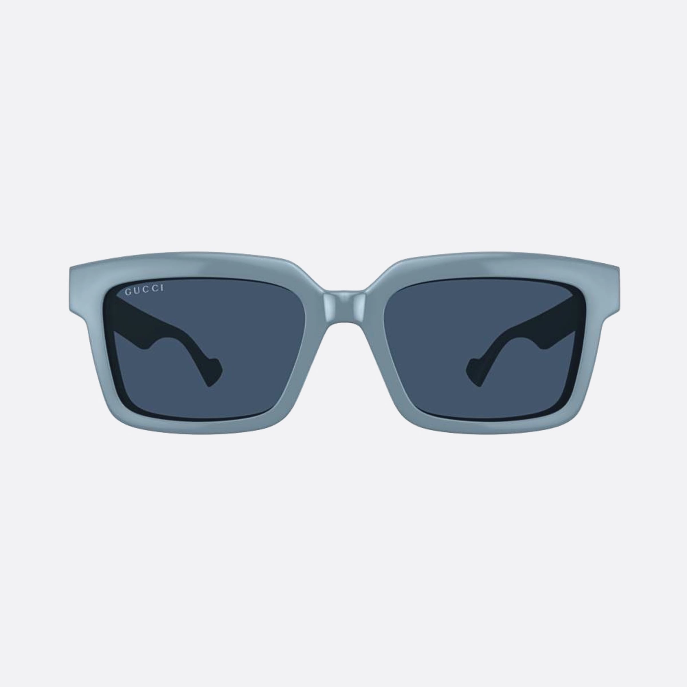 Gucci 54mm Blue Squared Man Sunglasses - Main View