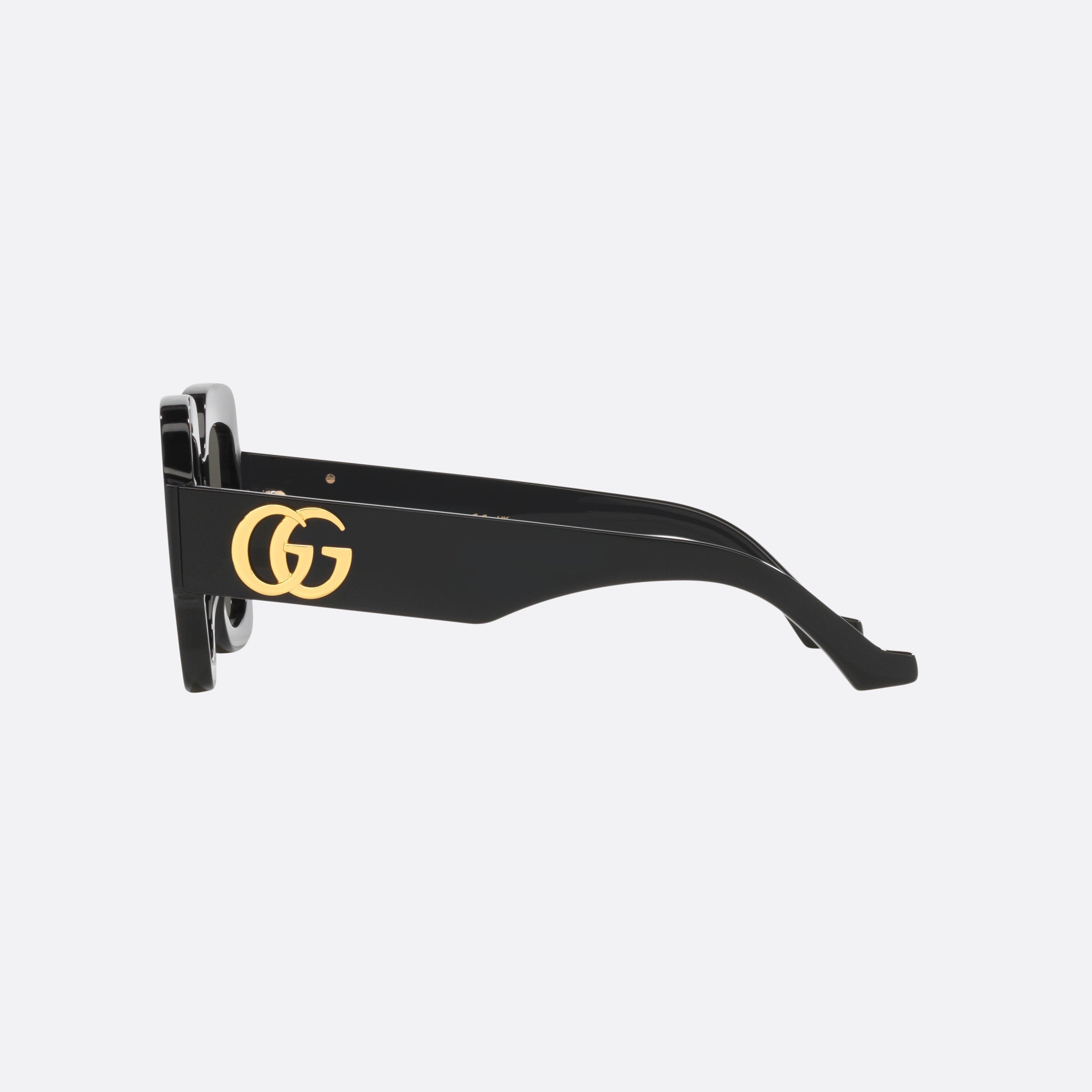 Gucci 50mm Black Rectangle Woman Sunglasses - Detail View