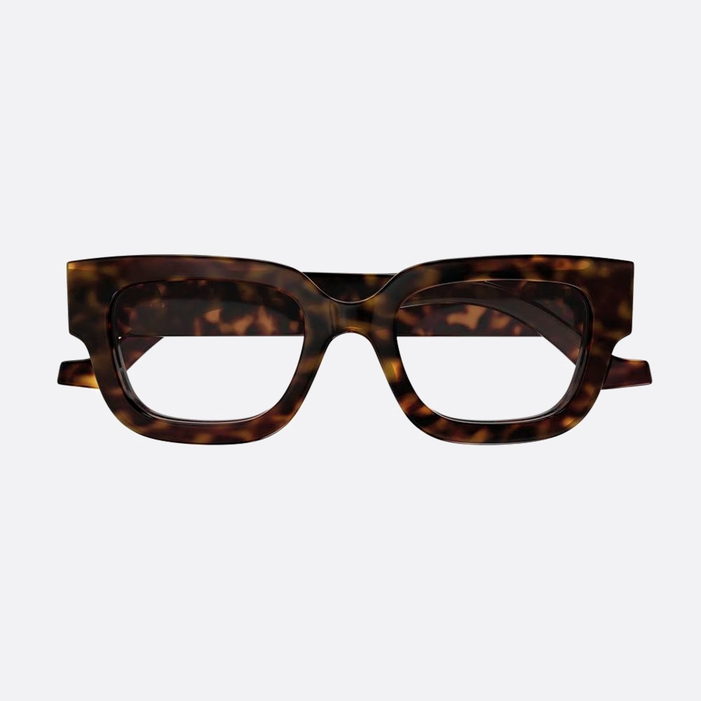 Gucci 52mm Havana Squared Woman Eyeglasses - Detail View