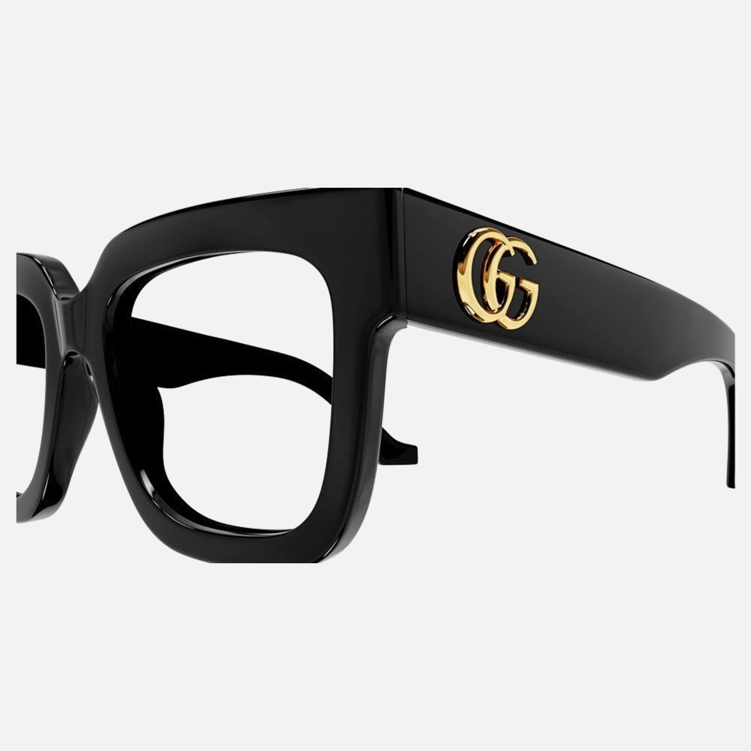 Gucci 52mm Black Squared Woman Eyeglasses - Lifestyle Shot