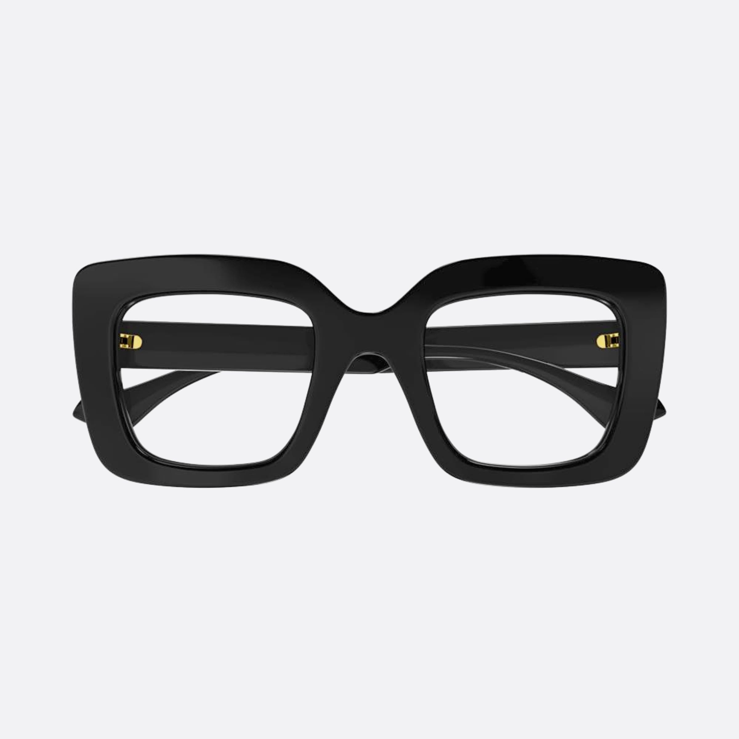 Gucci 49mm Black Squared Woman Eyeglasses - Main View
