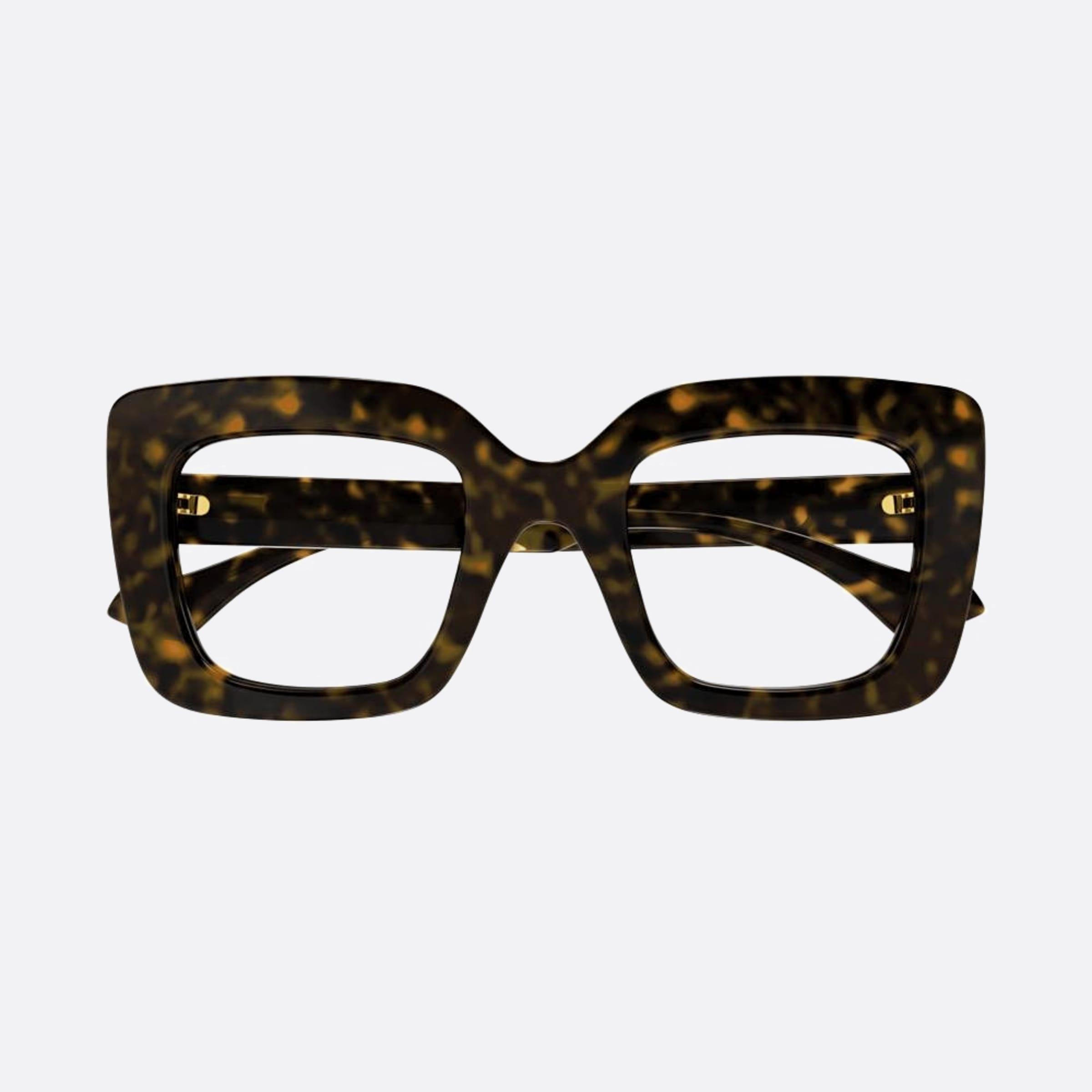 Gucci 49mm Havana Squared Woman Eyeglasses - Main View