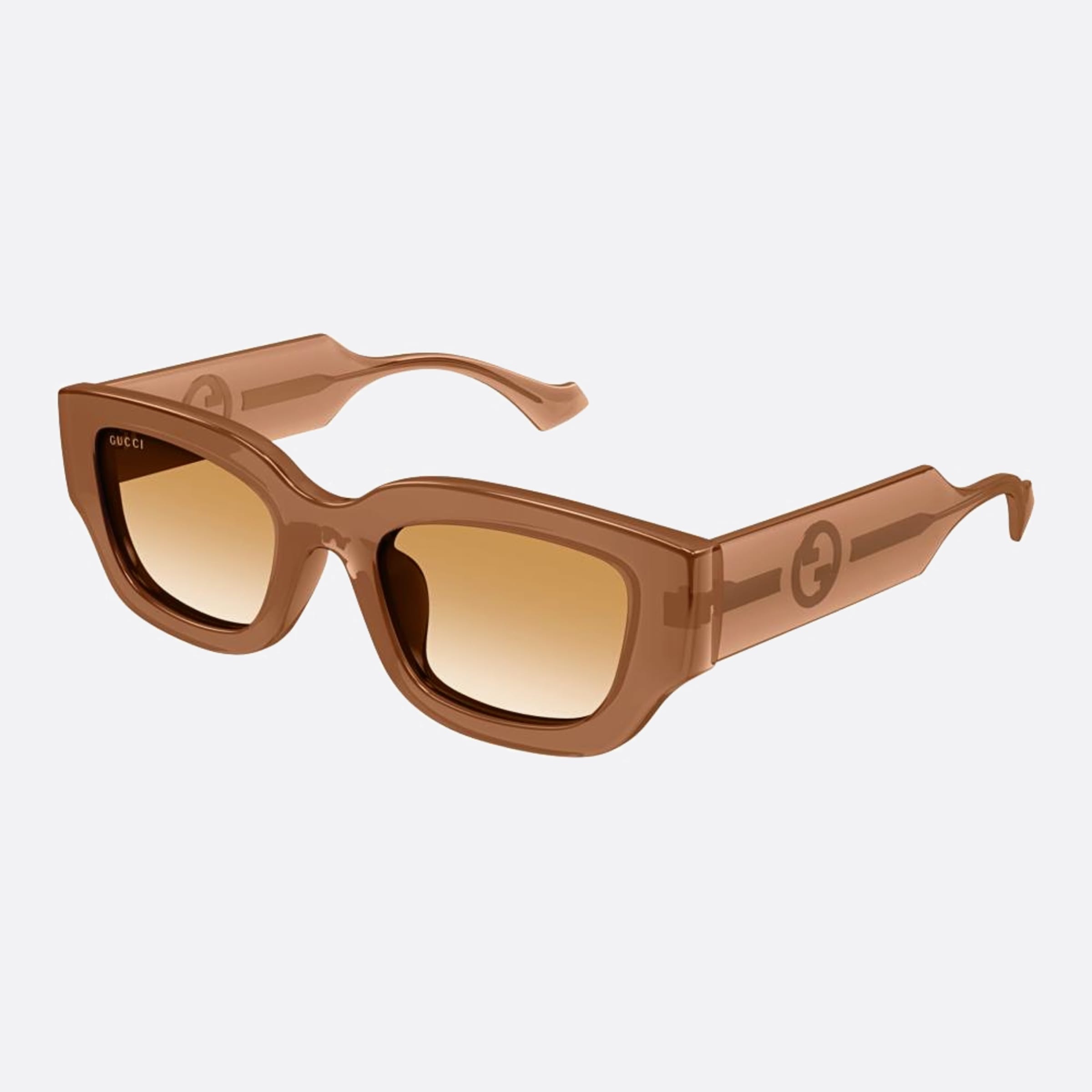 Gucci 51mm Gg1558sk Ara Orange Geometric Women Sunglasses - Side View