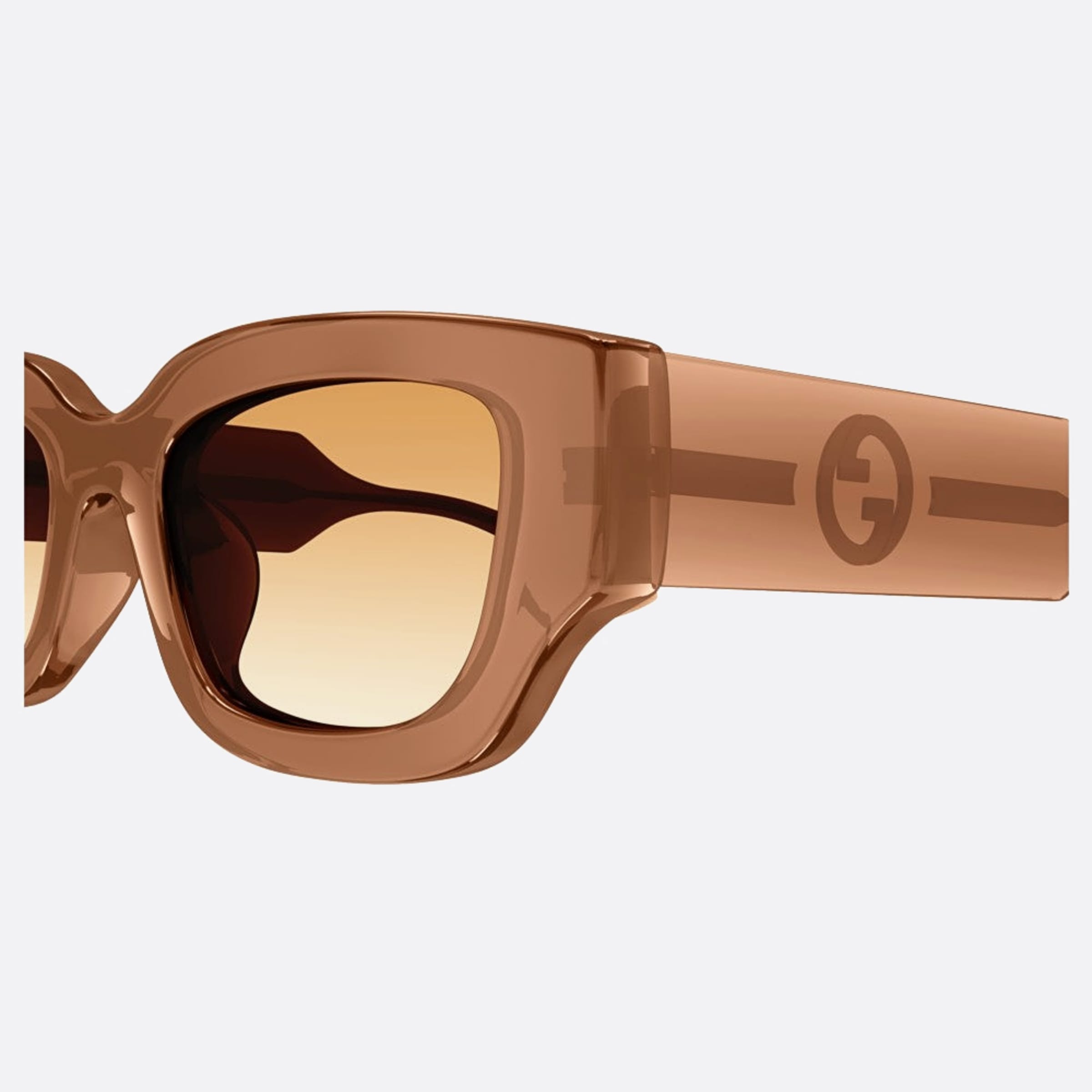 Gucci 51mm Gg1558sk Ara Orange Geometric Women Sunglasses - Detail View