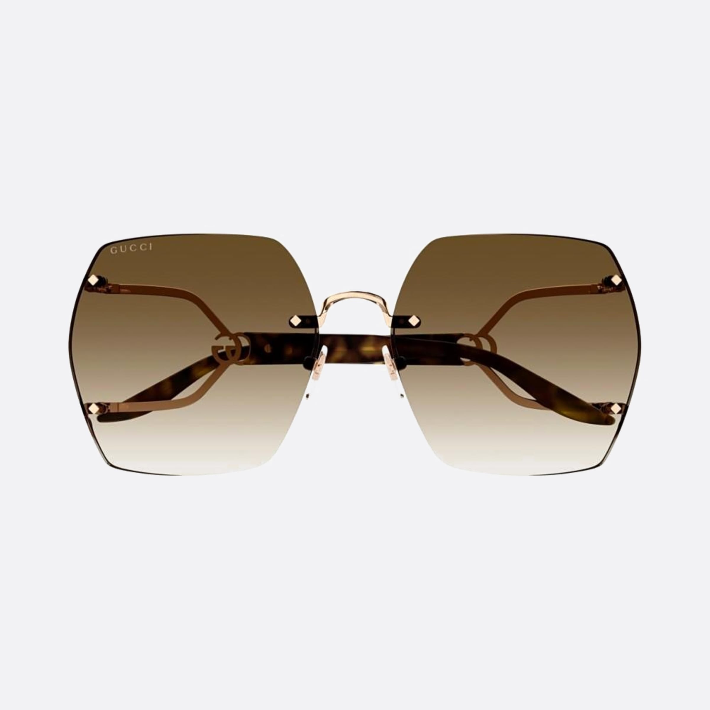 Gucci 62mm Havana Oversize Woman Sunglasses - Main View
