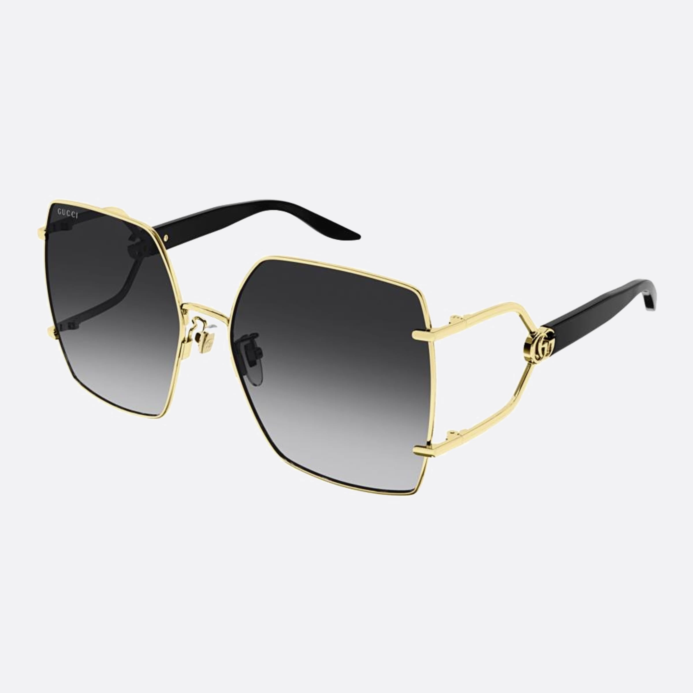 Gucci 61mm Gg1564sa Gold Oversize Woman Sunglasses - Side View