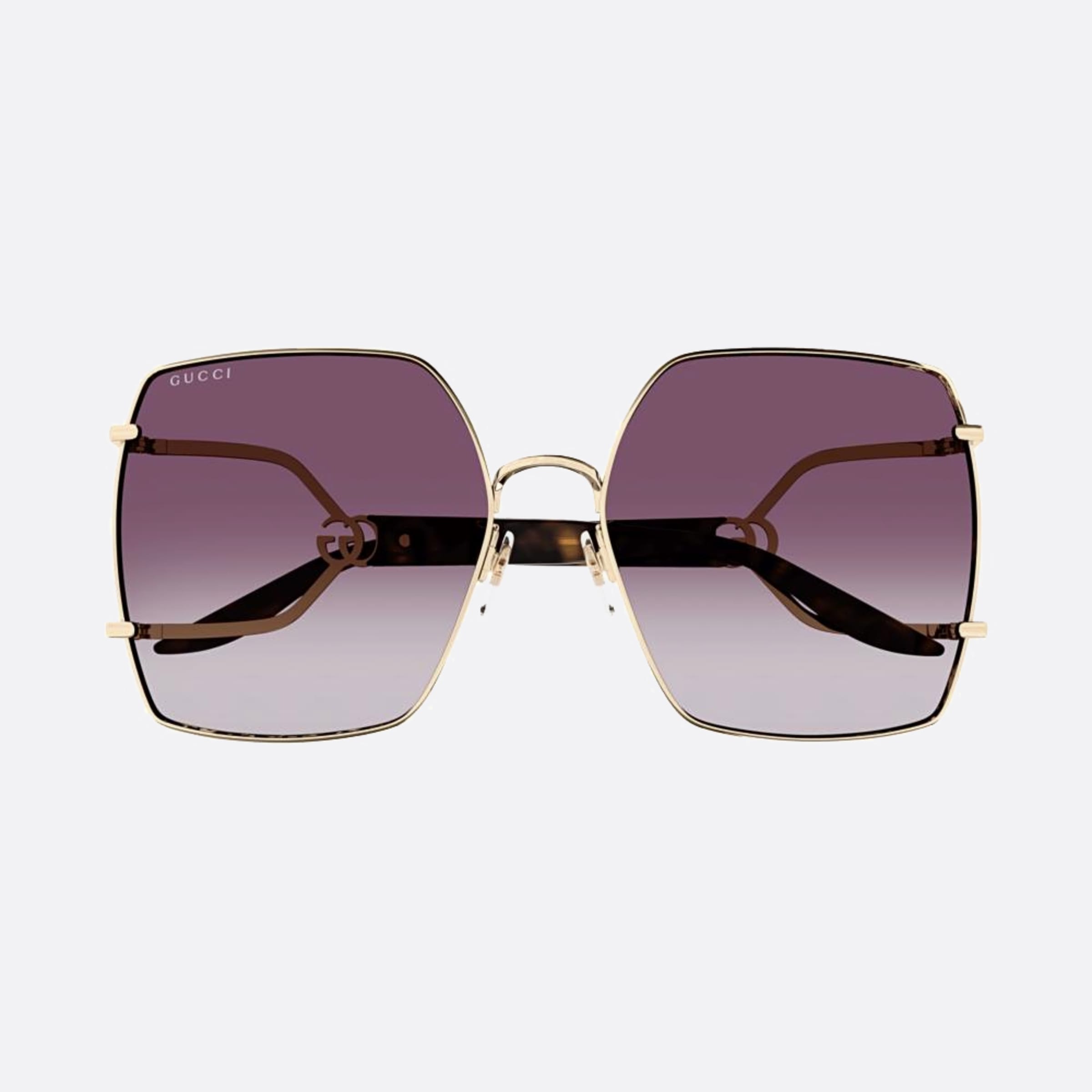 Gucci 61mm Gg1564sa Gold Oversize Woman Sunglasses - Main View