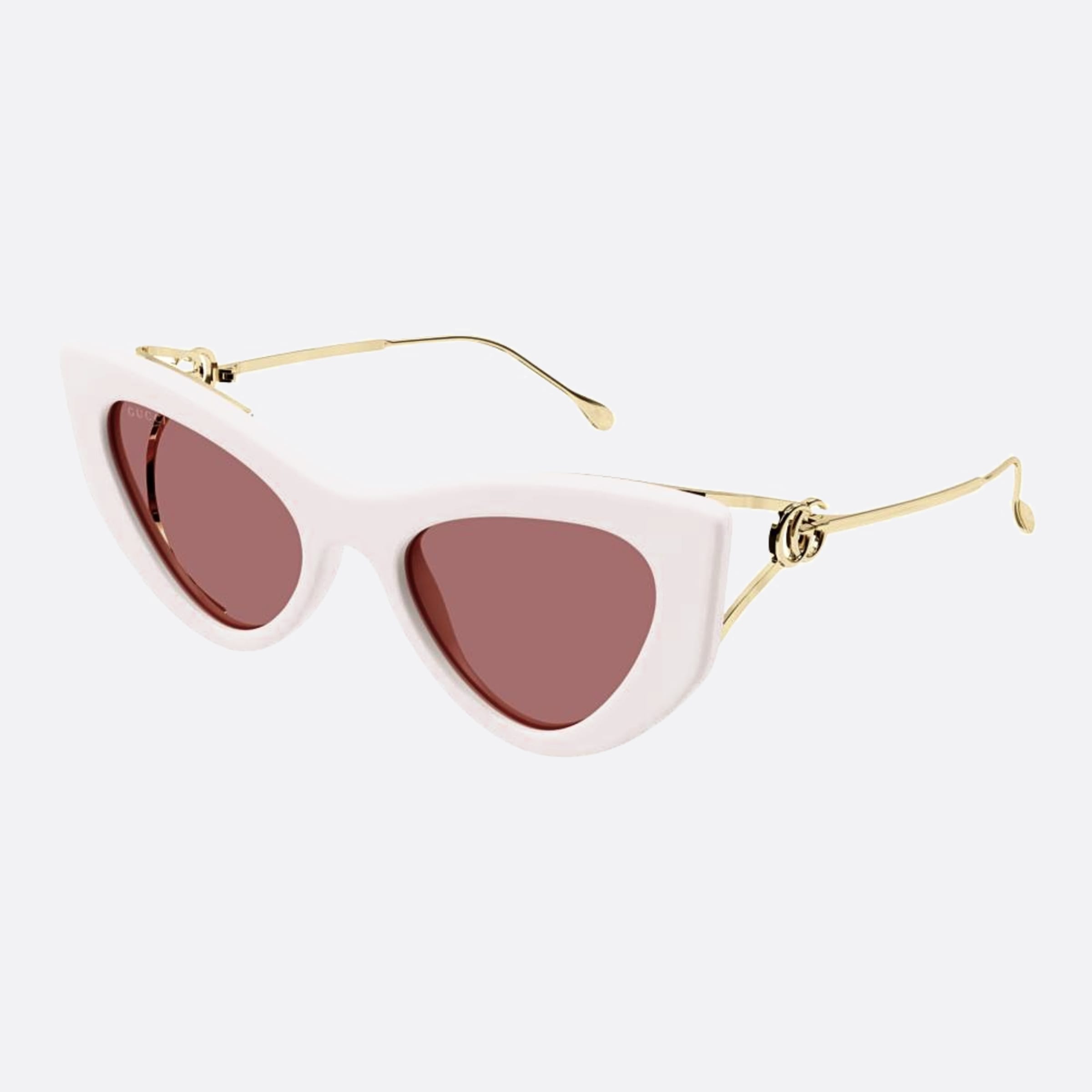 Gucci 52mm Pkp Pink Cat Eye Woman Sunglasses - Side View