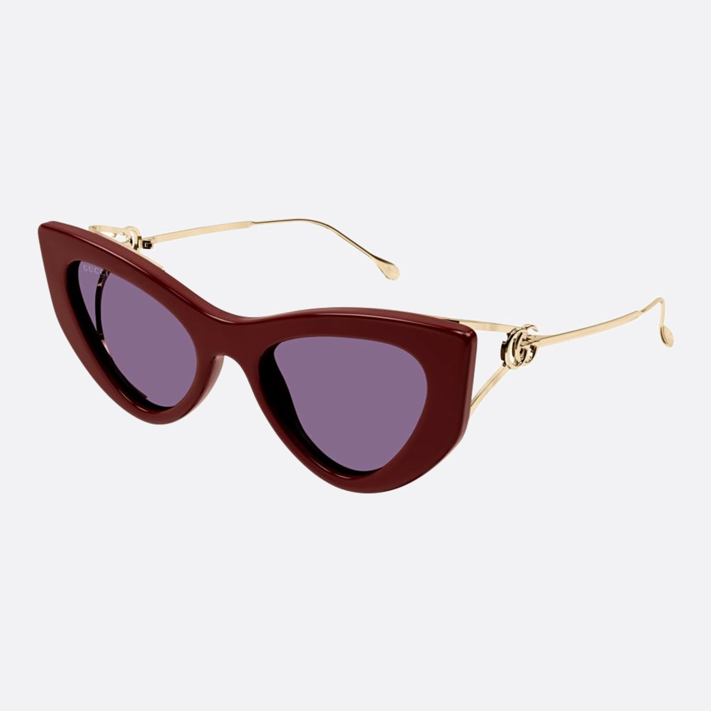 Gucci 52mm Buv Red Cat Eye Woman Sunglasses - Side View