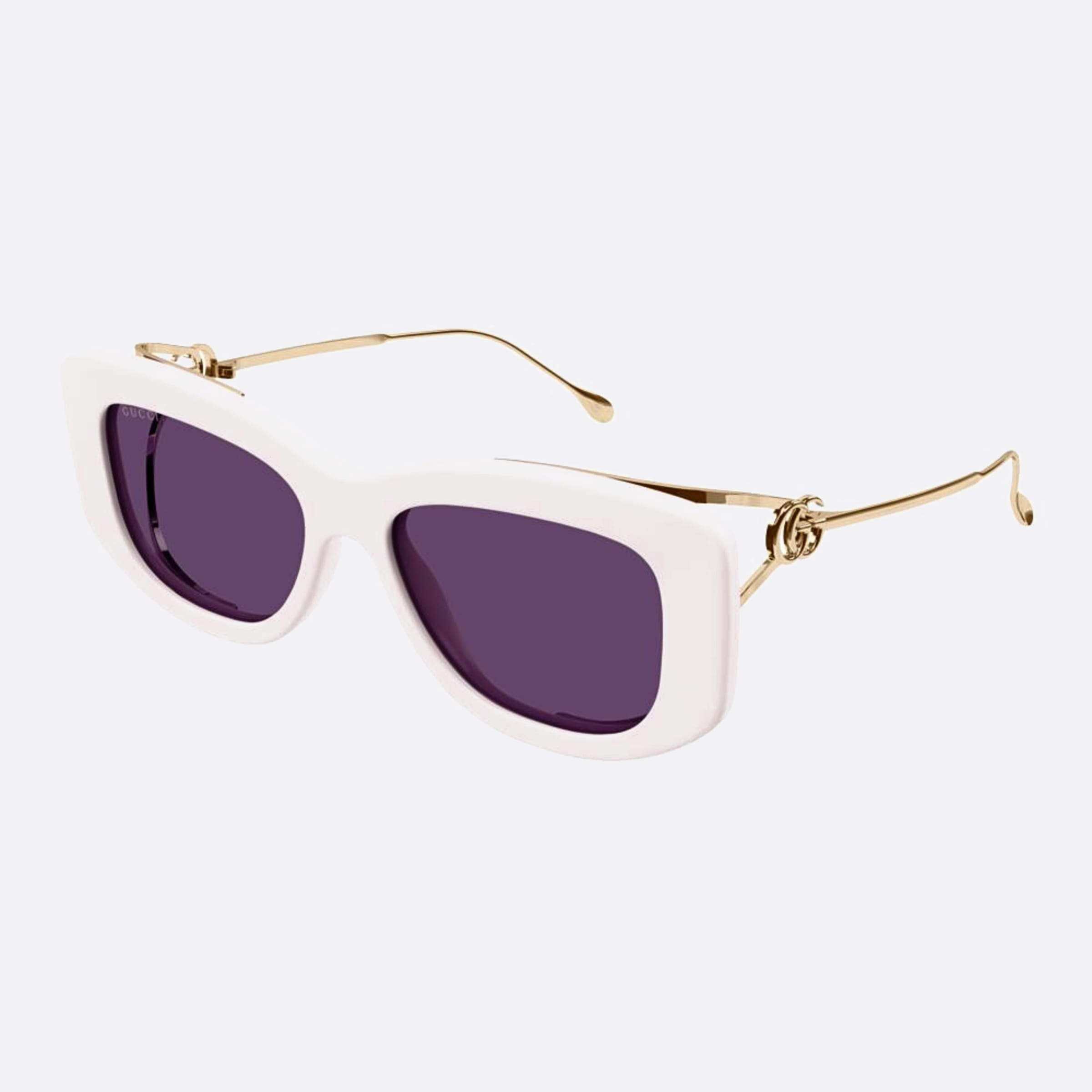 Gucci 55mm Pkv Pink Squared Woman Sunglasses - Side View