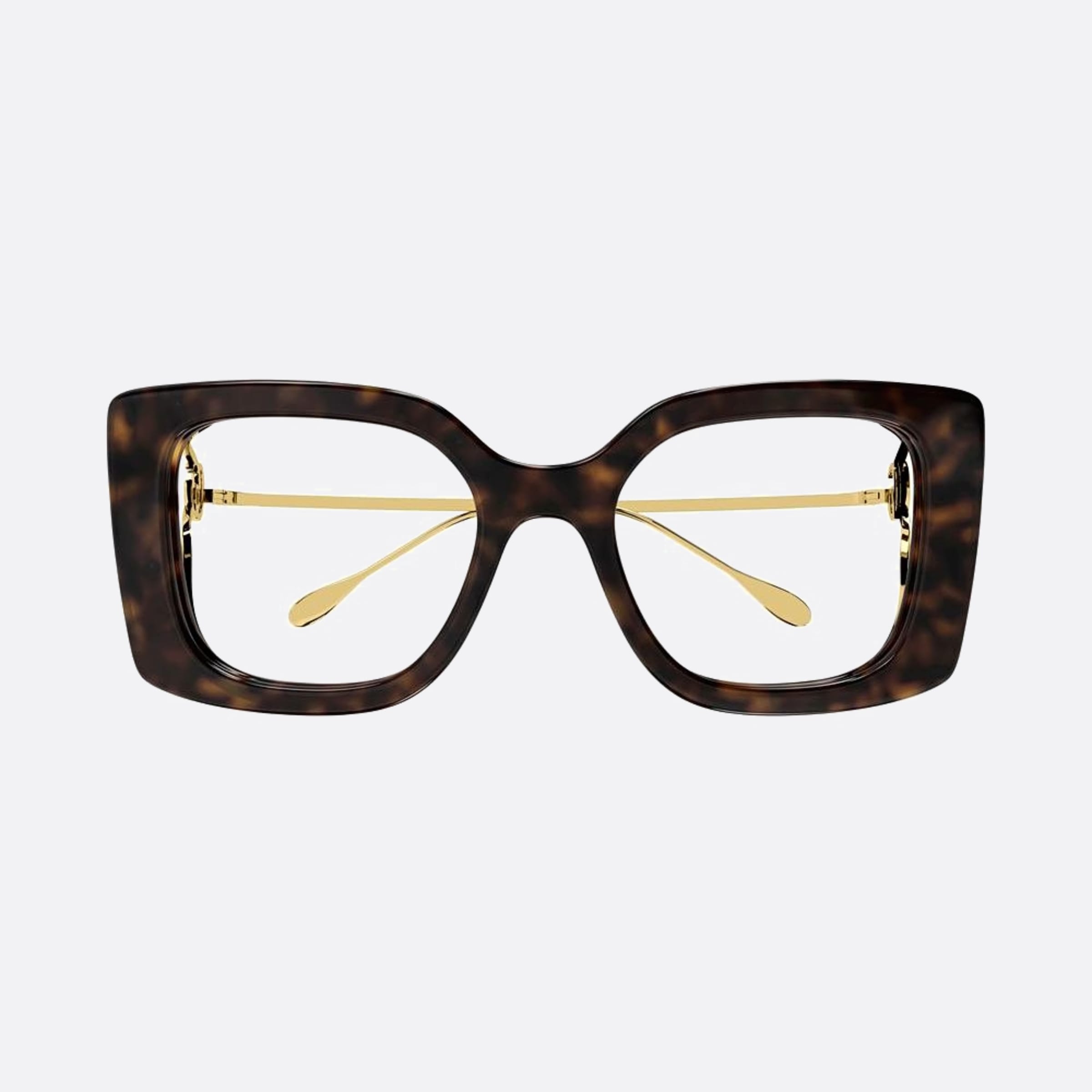 Gucci 52mm Havana Butterfly Woman Eyeglasses - Detail View