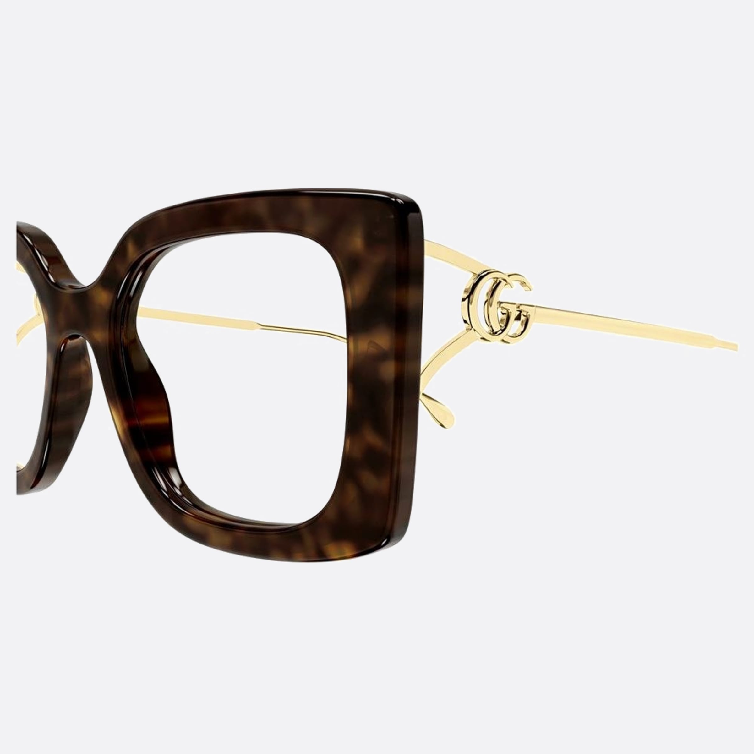 Gucci 52mm Havana Butterfly Woman Eyeglasses - Lifestyle Shot