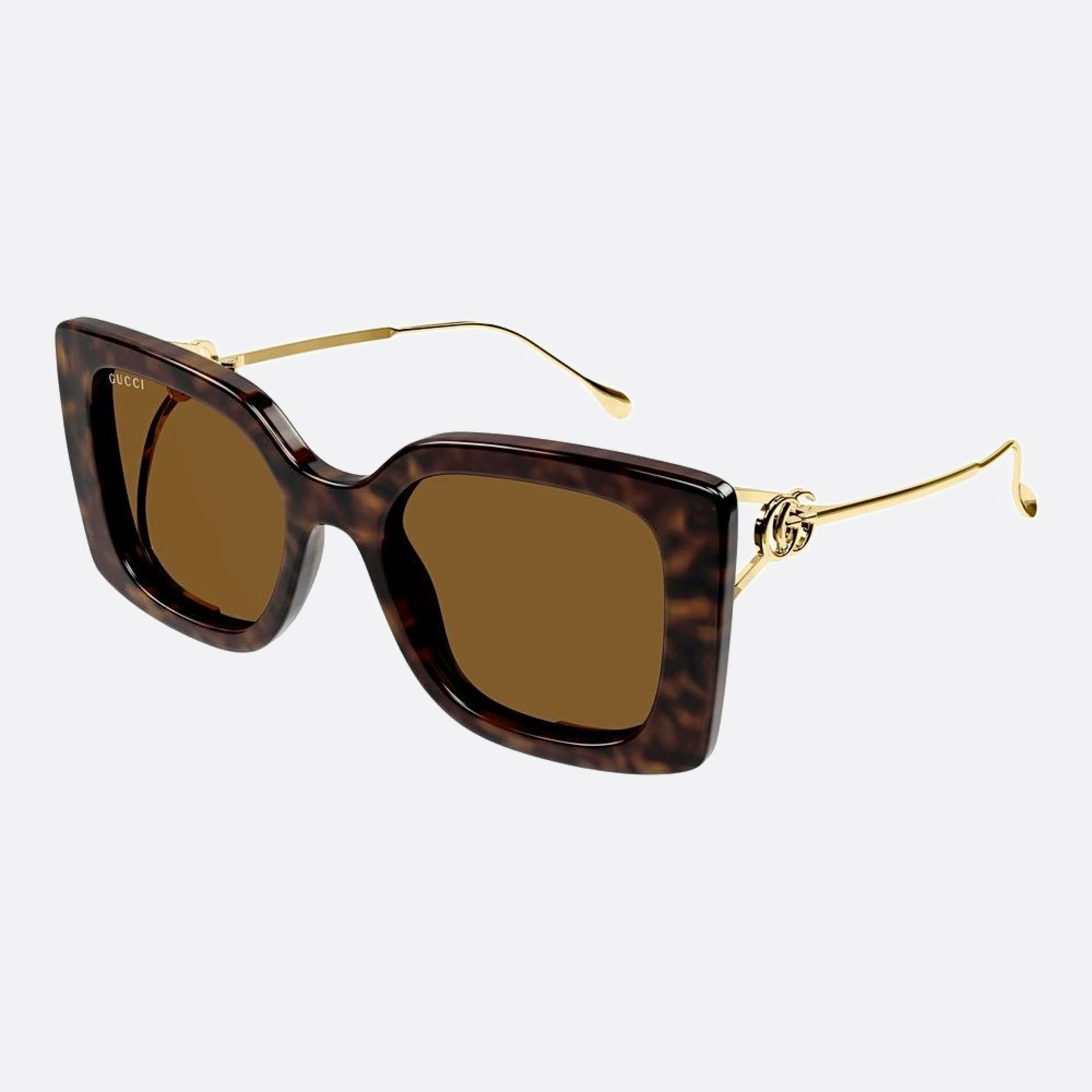 Gucci 54mm Gg1567sa Ase Gold Squared Woman Sunglasses - Side View