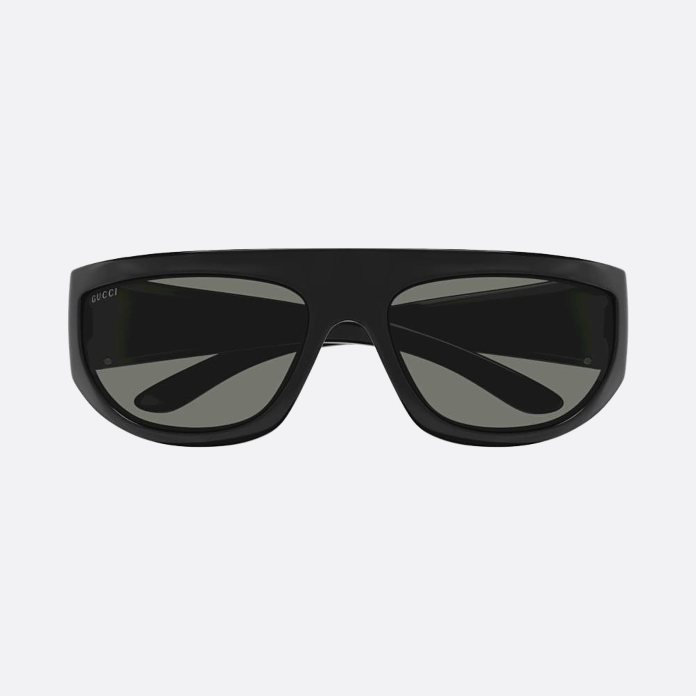 Gucci 64mm Black Squared Man Sunglasses - Main View