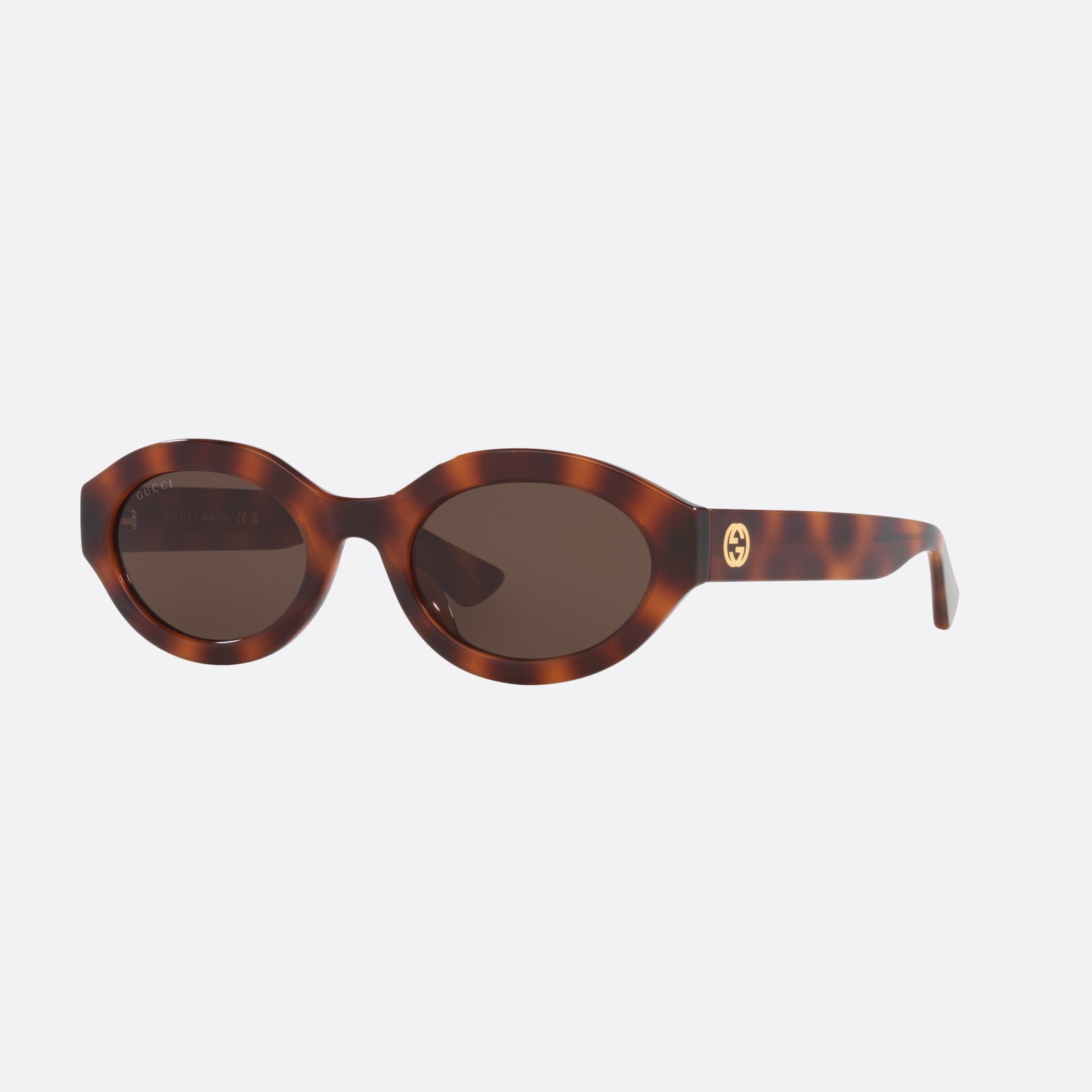 Gucci 53mm Bre Tortoise Rectangle Woman Sunglasses - Main View