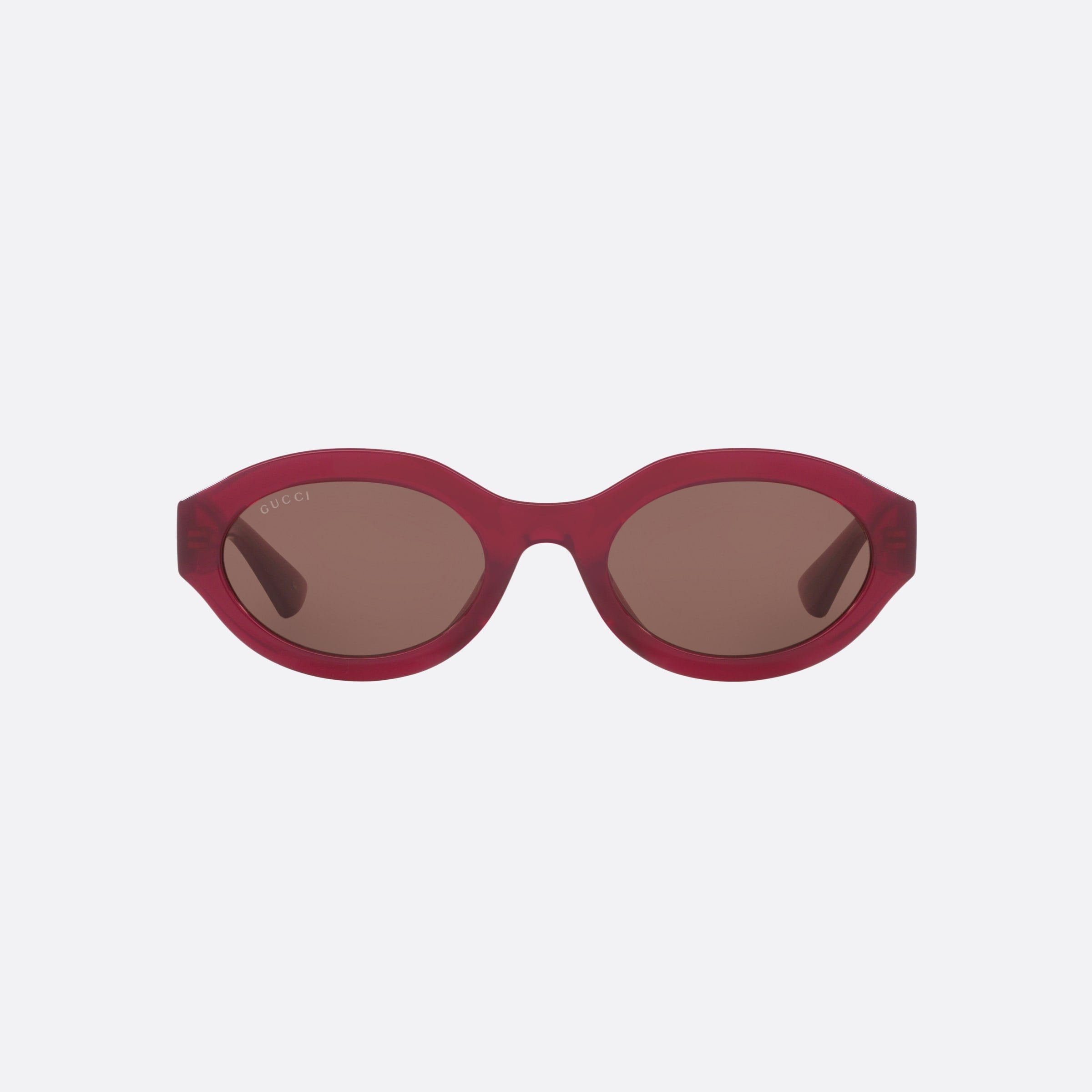 Gucci 53mm Bub Pink Rectangle Woman Sunglasses - Side View