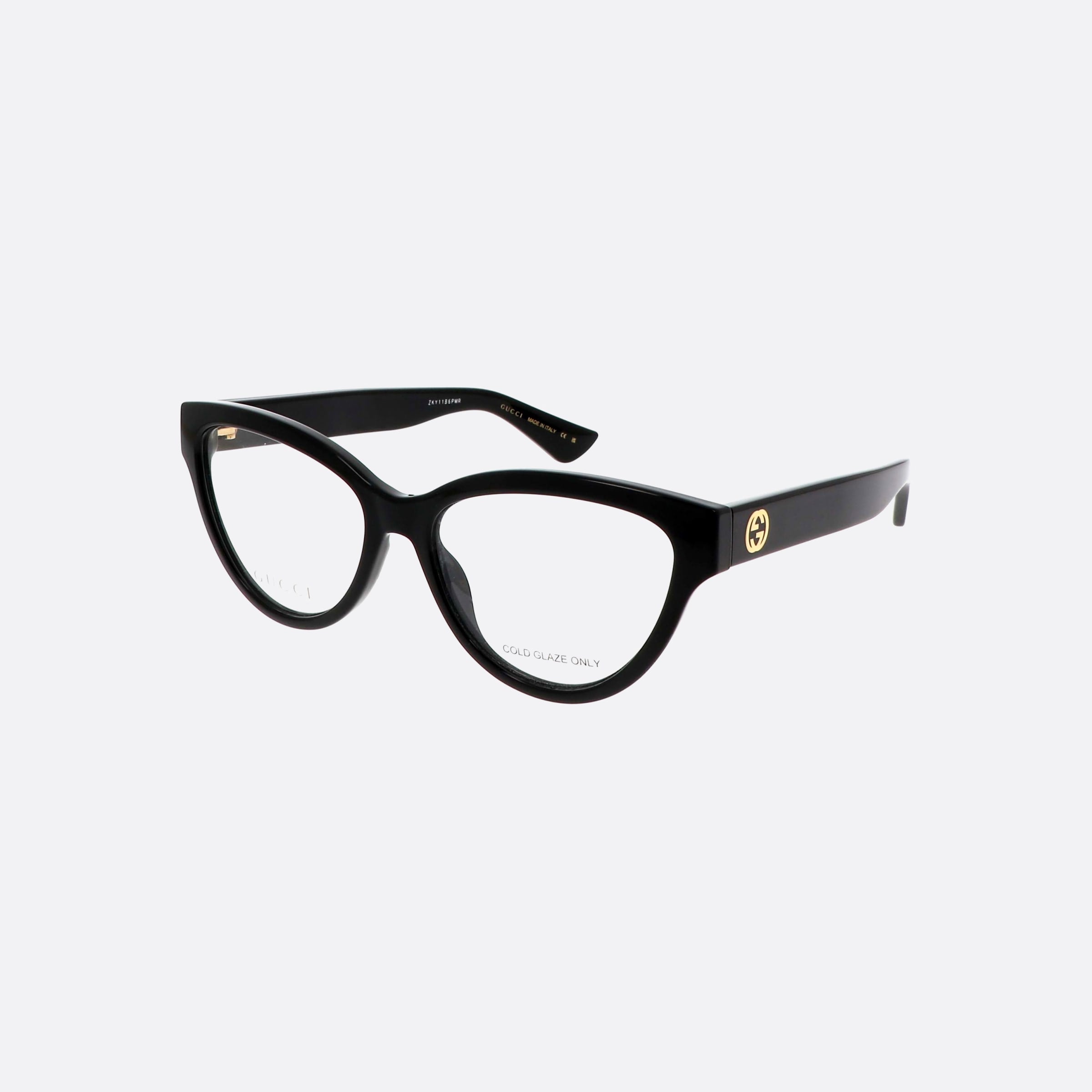 Gucci 55mm Black Cat Eye Woman Eyeglasses - Main View