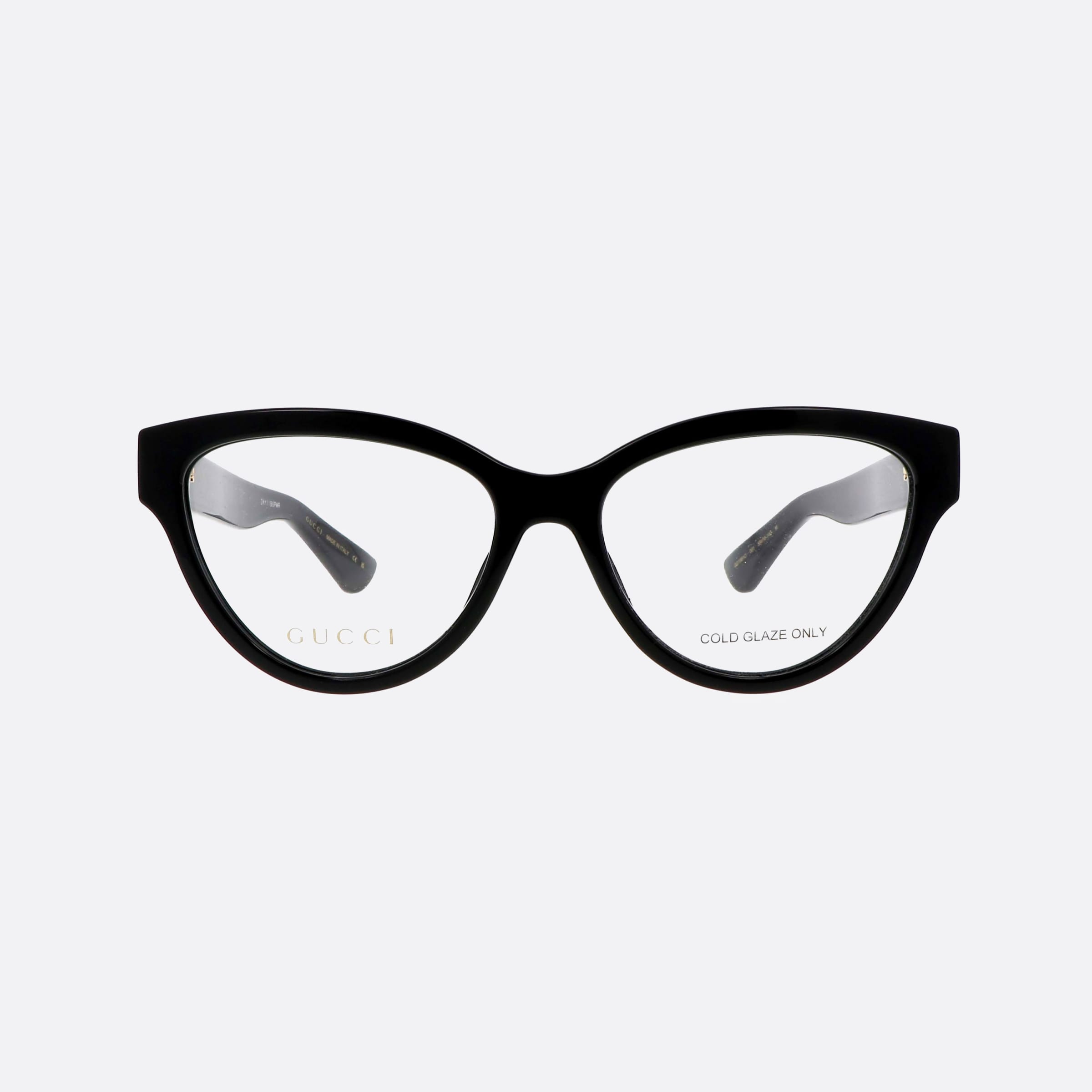 Gucci 55mm Black Cat Eye Woman Eyeglasses - Side View
