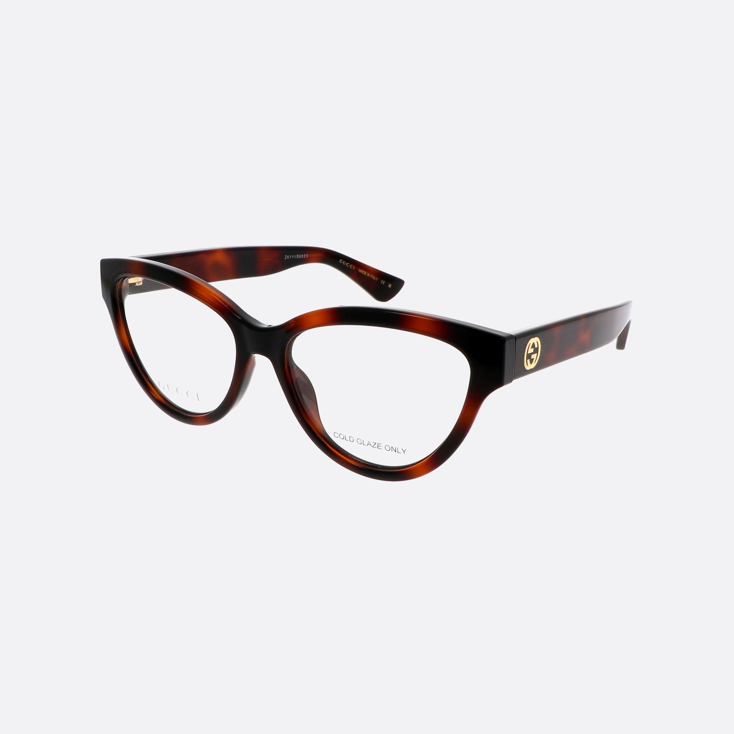 Gucci 55mm Havana Cat Eye Woman Eyeglasses - Main View