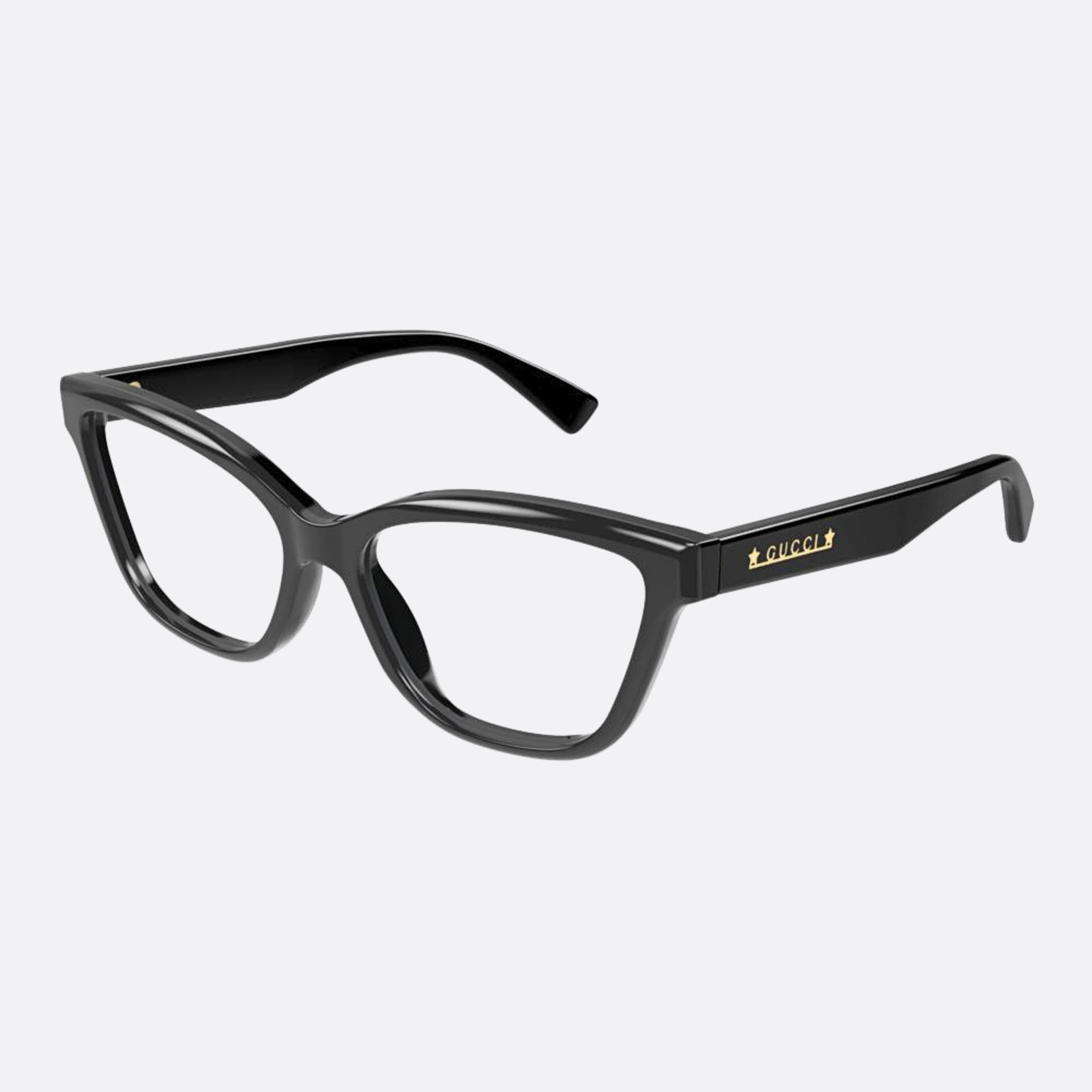 Gucci 55mm Black Butterfly Woman Eyeglasses - Side View