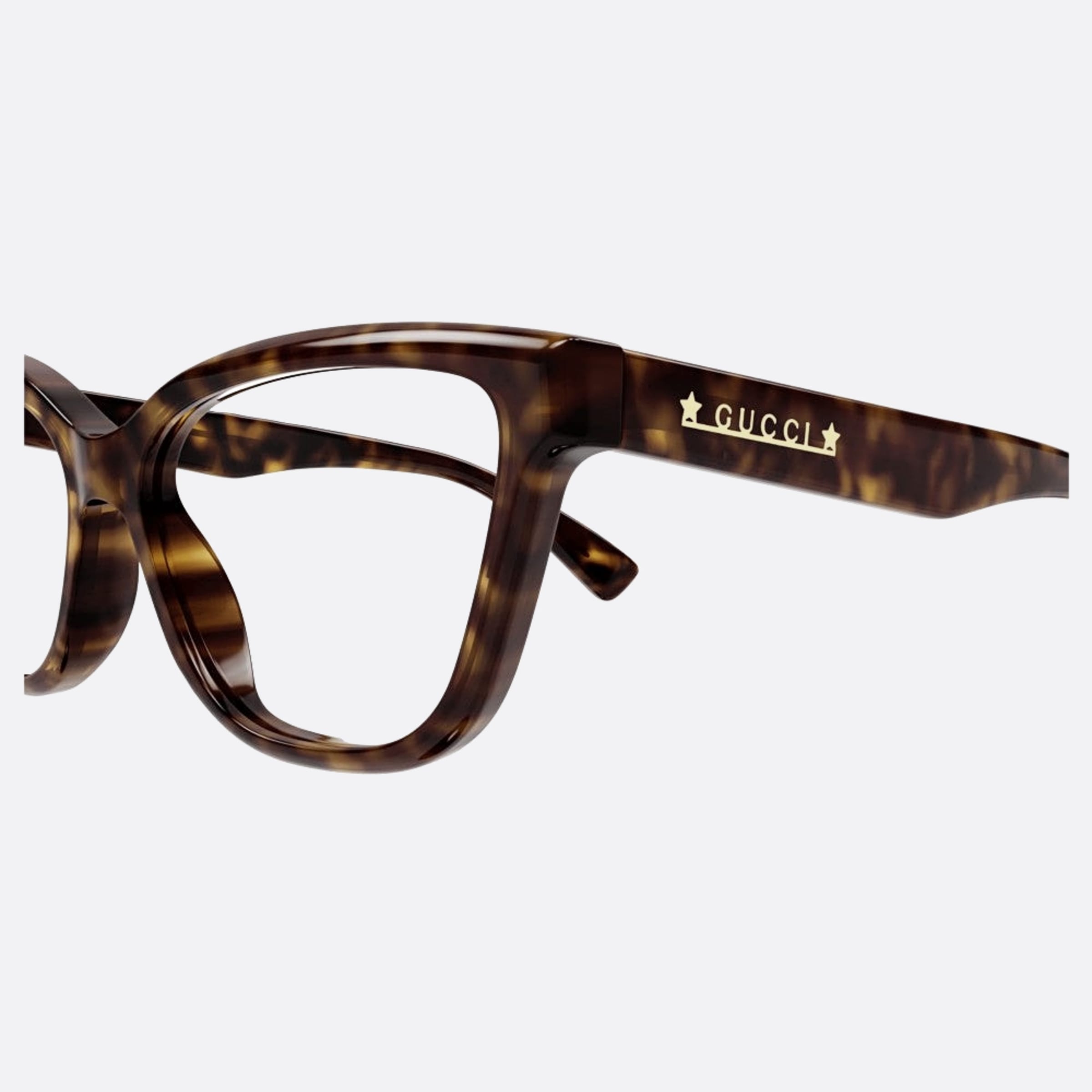 Gucci 55mm Havana Butterfly Woman Eyeglasses - Detail View