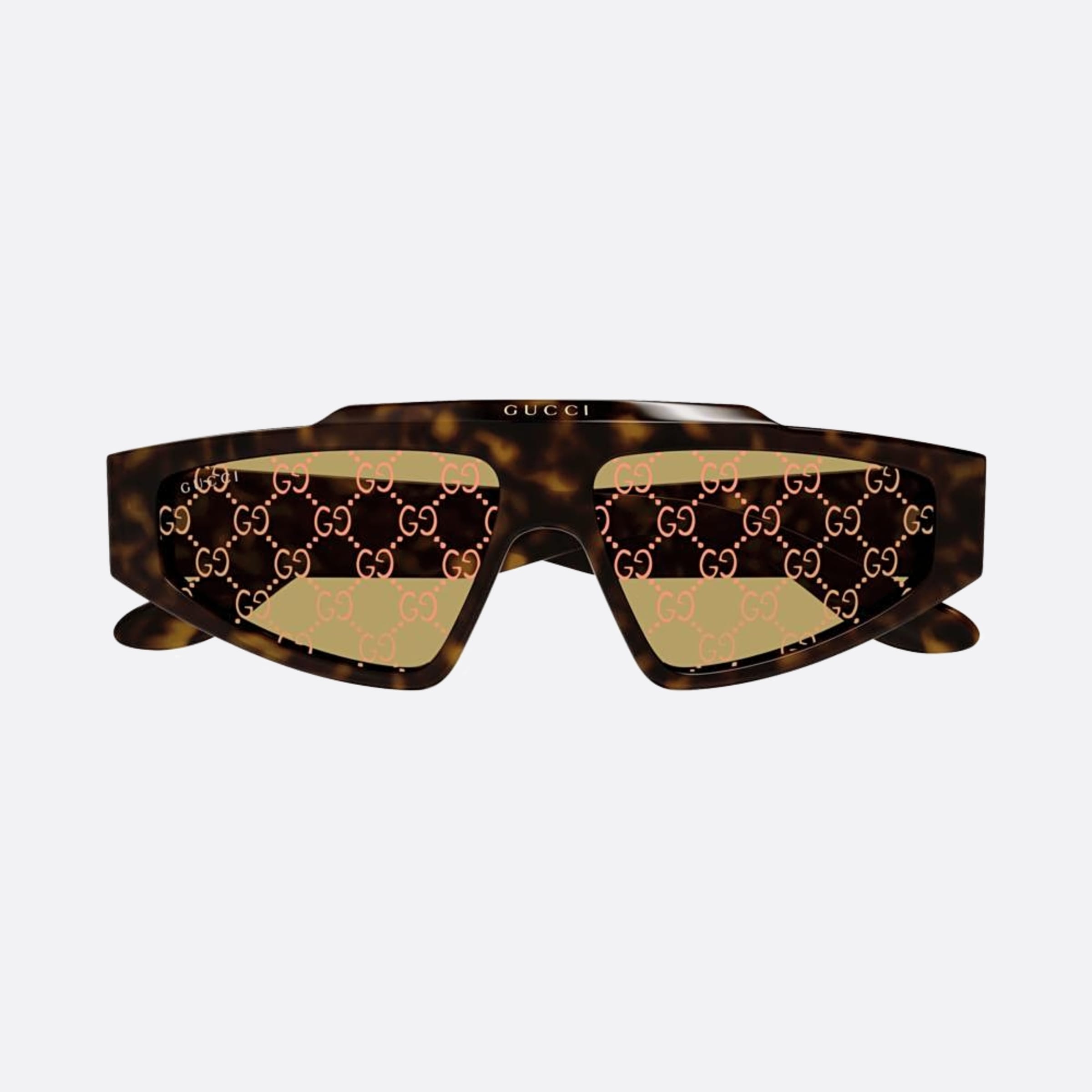Gucci 58mm Hye Havana Squared Man Sunglasses - Main View