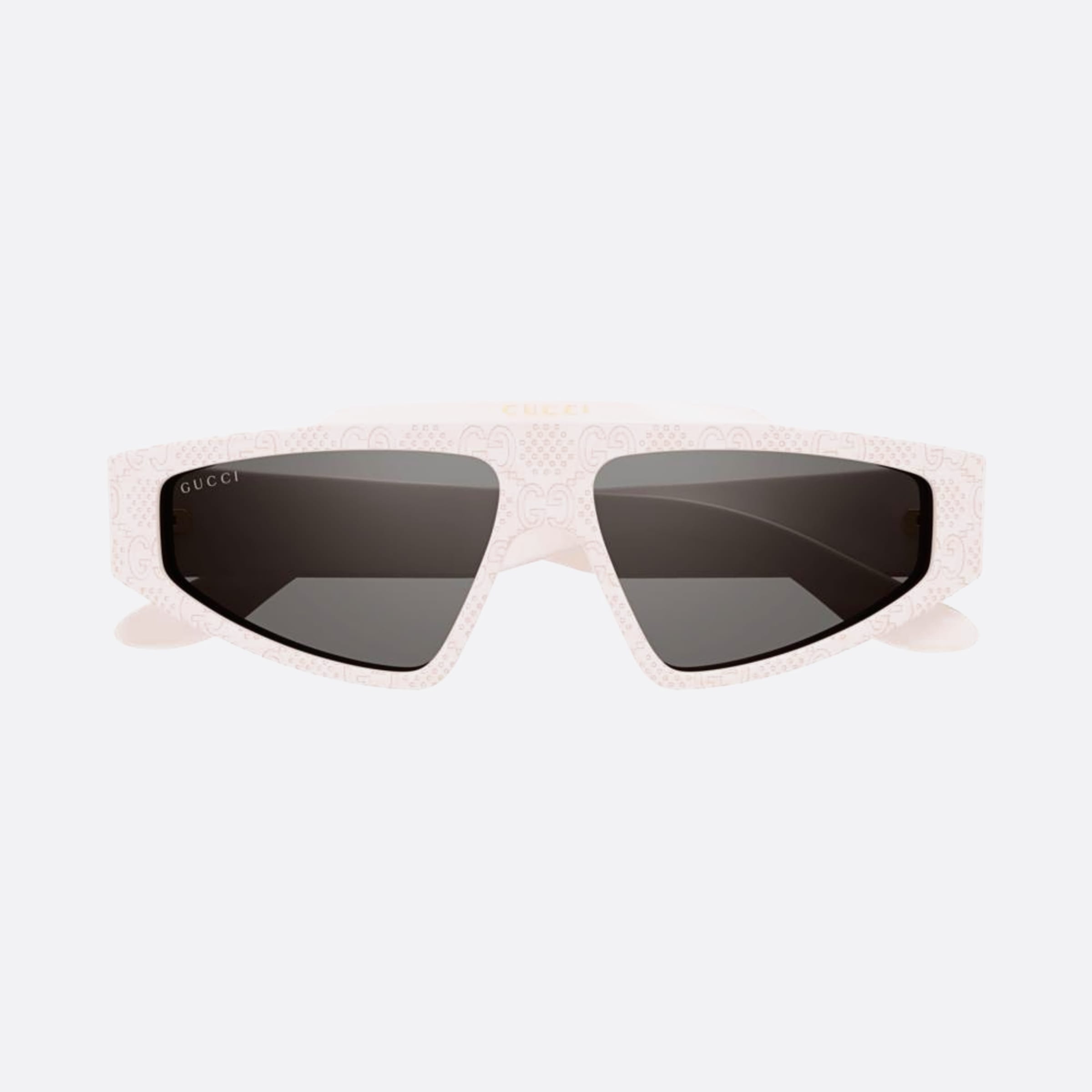 Gucci 58mm White Squared Man Sunglasses - Main View