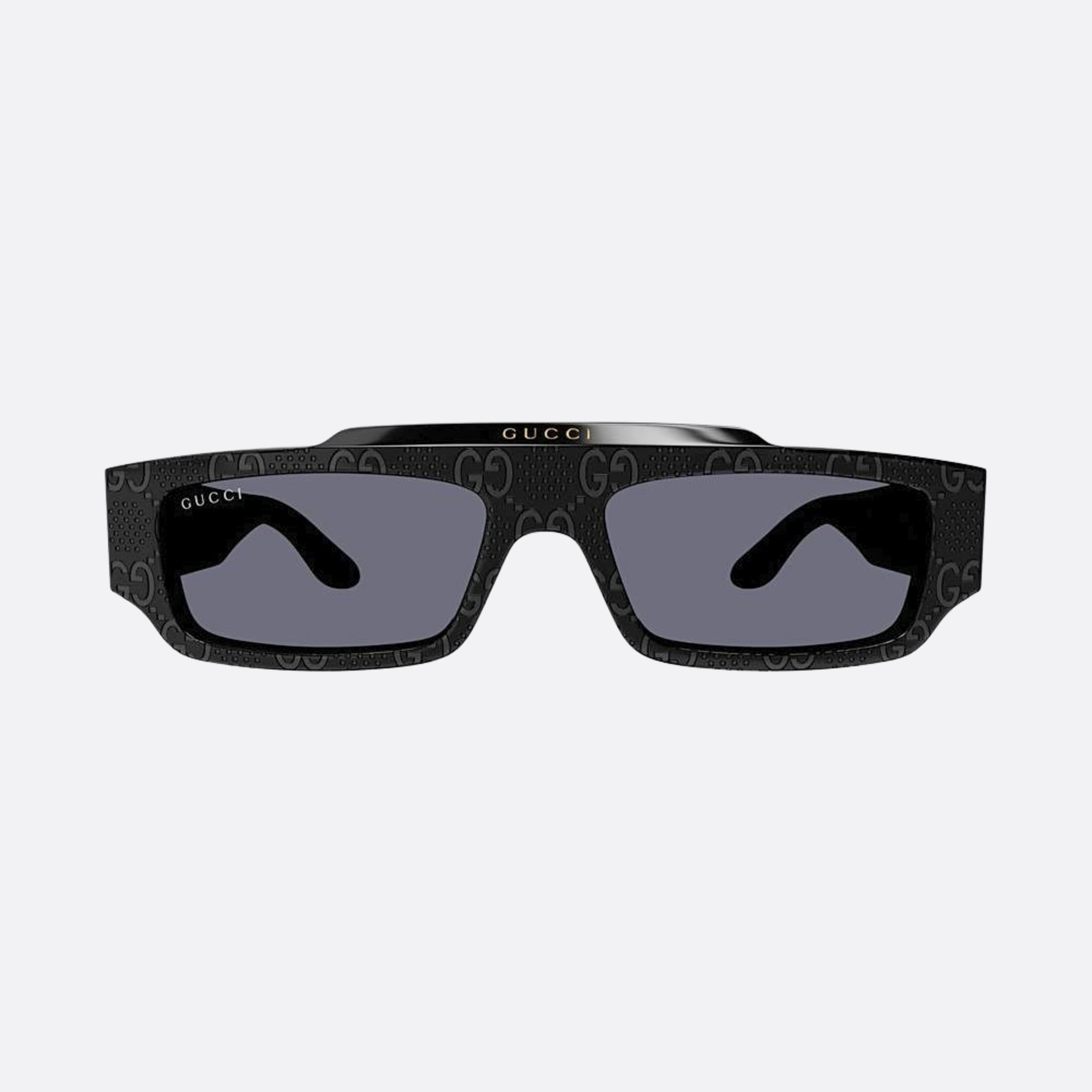 Gucci 55mm Black Squared Man Sunglasses - Main View