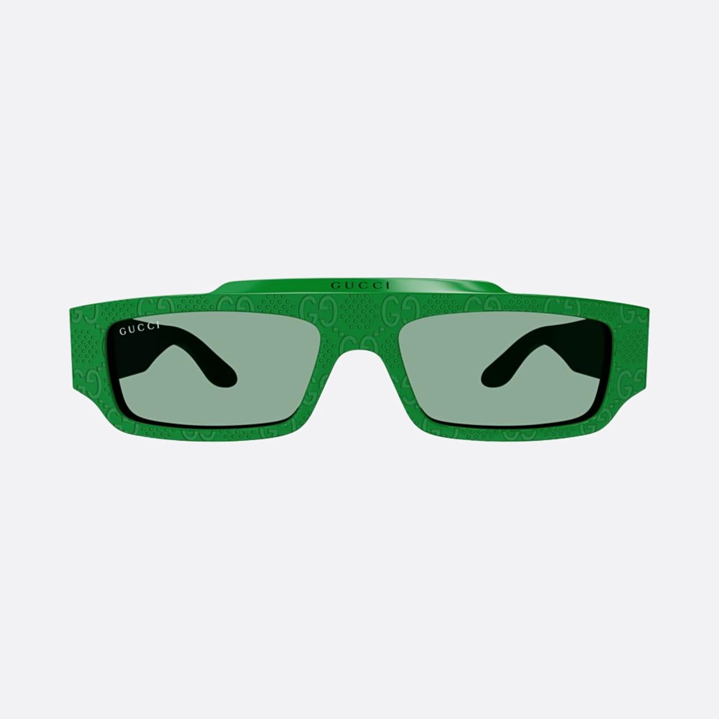Gucci 55mm Grr Green Squared Man Sunglasses - Main View