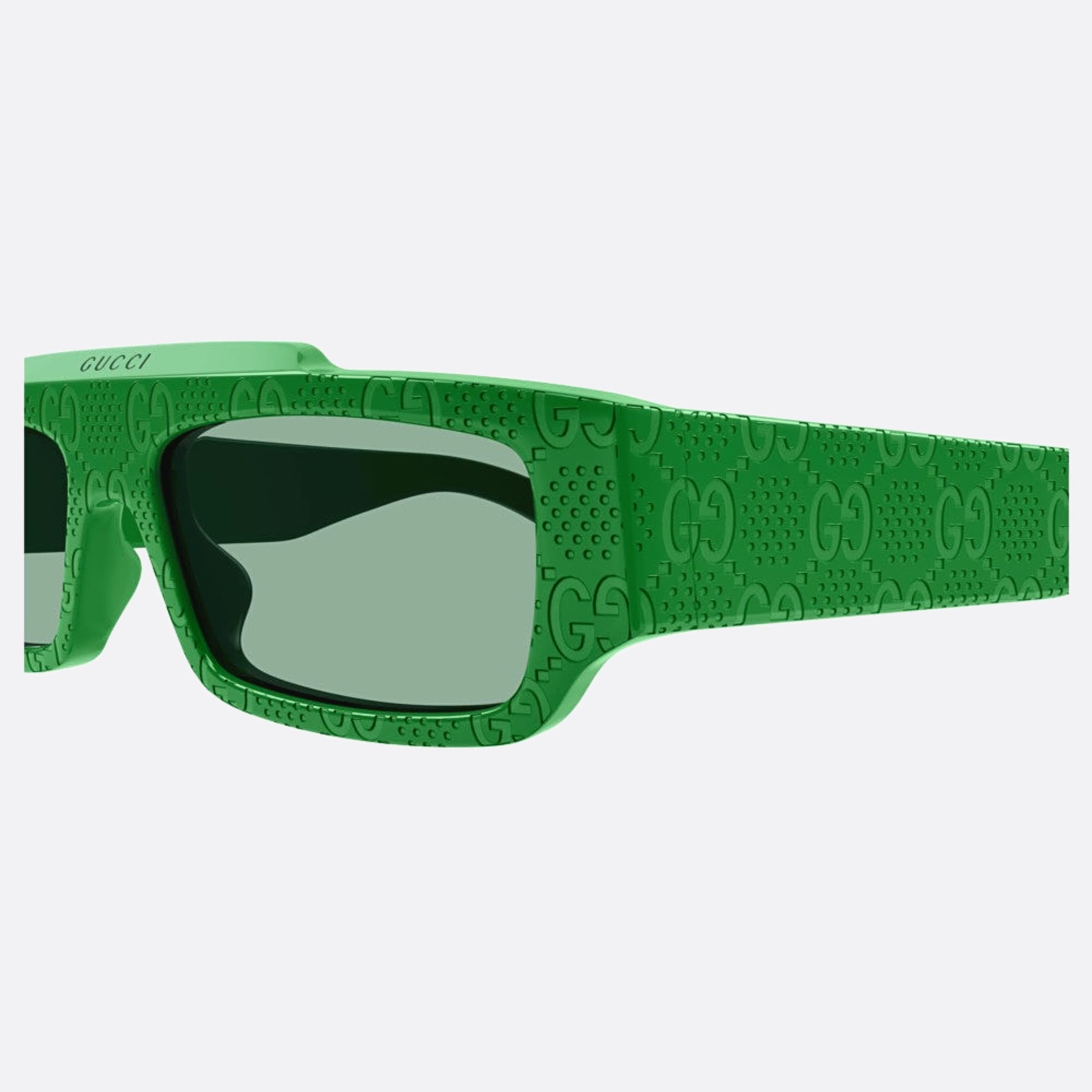 Gucci 55mm Grr Green Squared Man Sunglasses - Lifestyle Shot