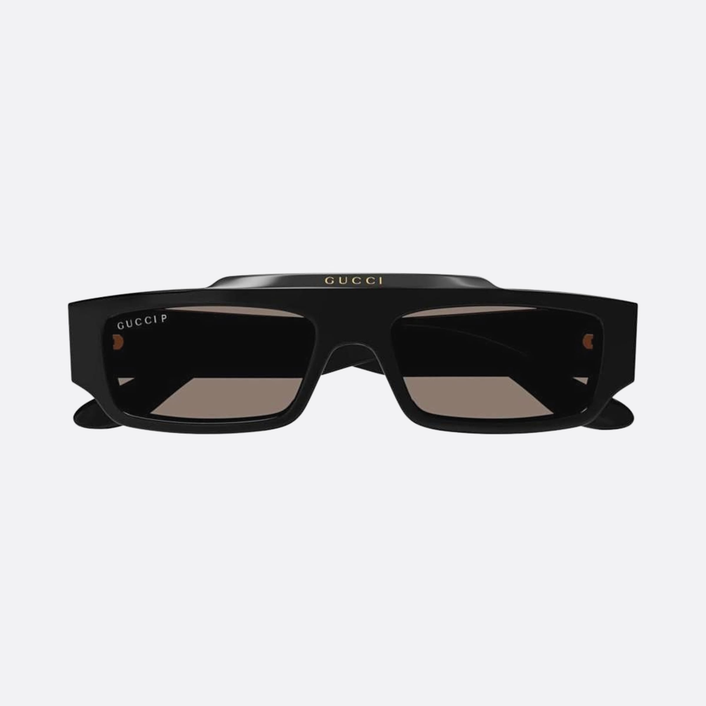 Gucci 55mm Grey Squared Polarized Man Sunglasses - Main View