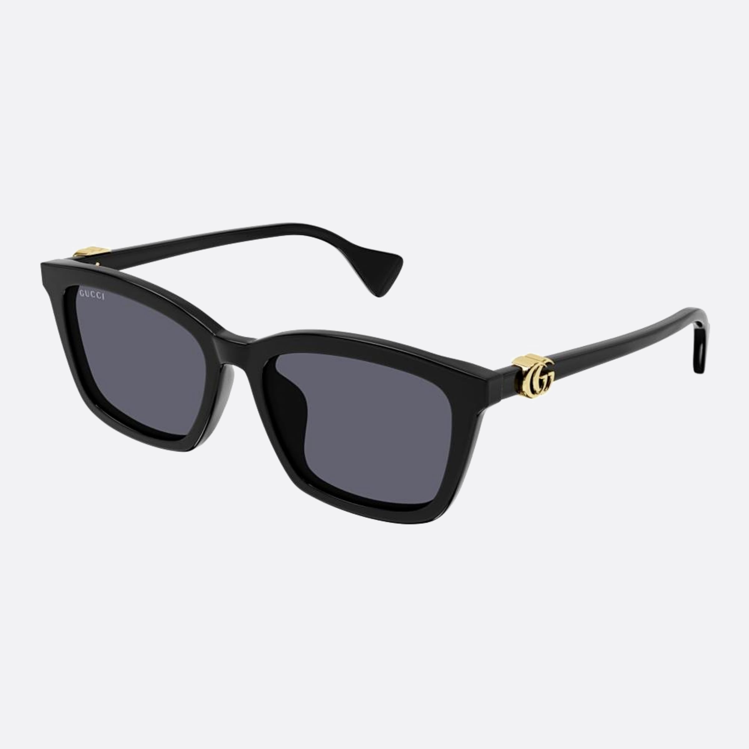 Gucci 55mm Gg1596sk Black Squared Woman Sunglasses - Side View